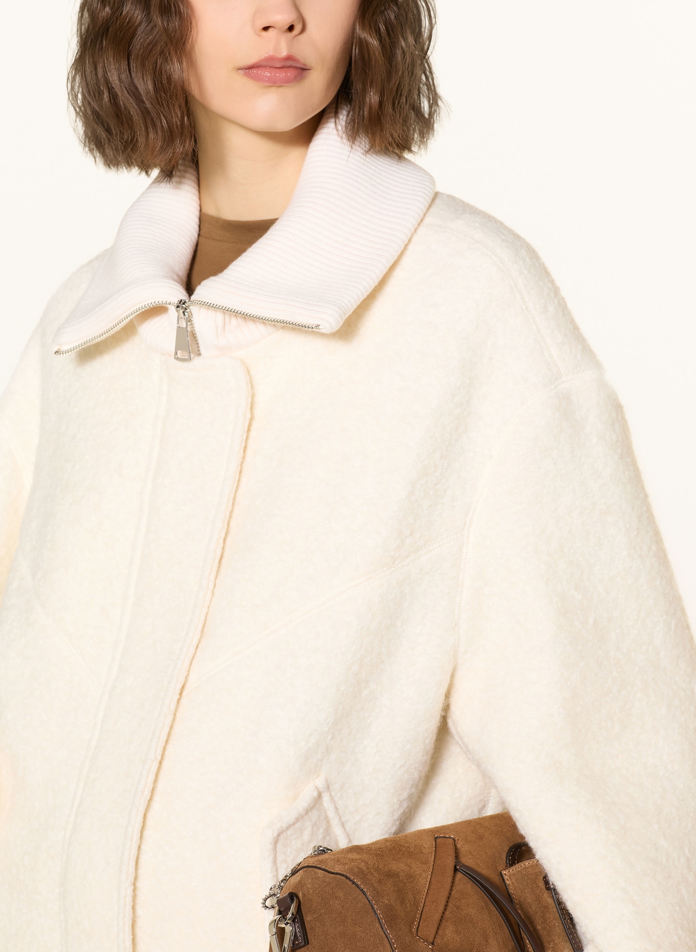 ba&sh Bunda z medvídčí kůže VITO: REŽNÁ