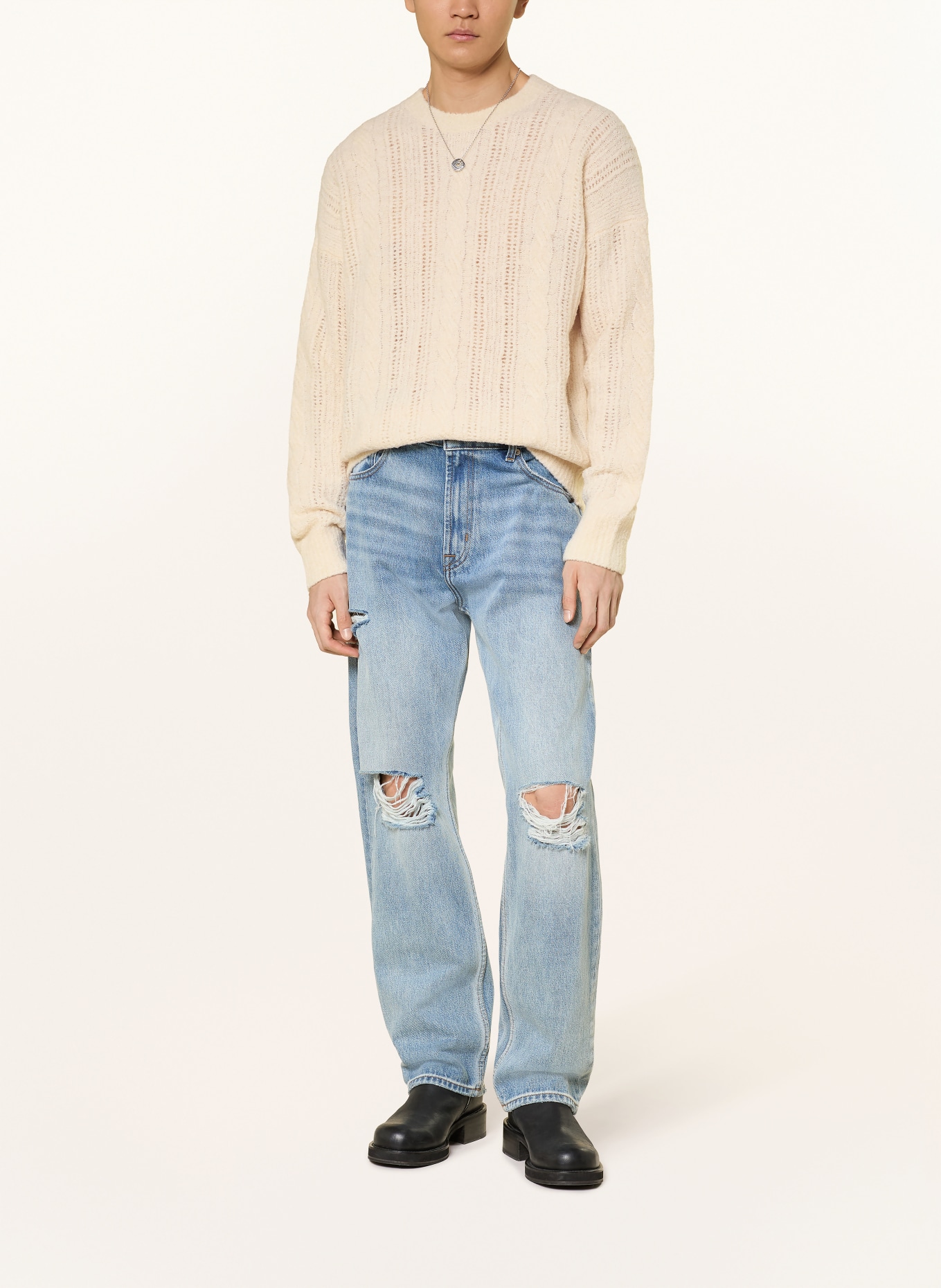 ALLSAINTS Svetr JOSIF: REŽNÁ