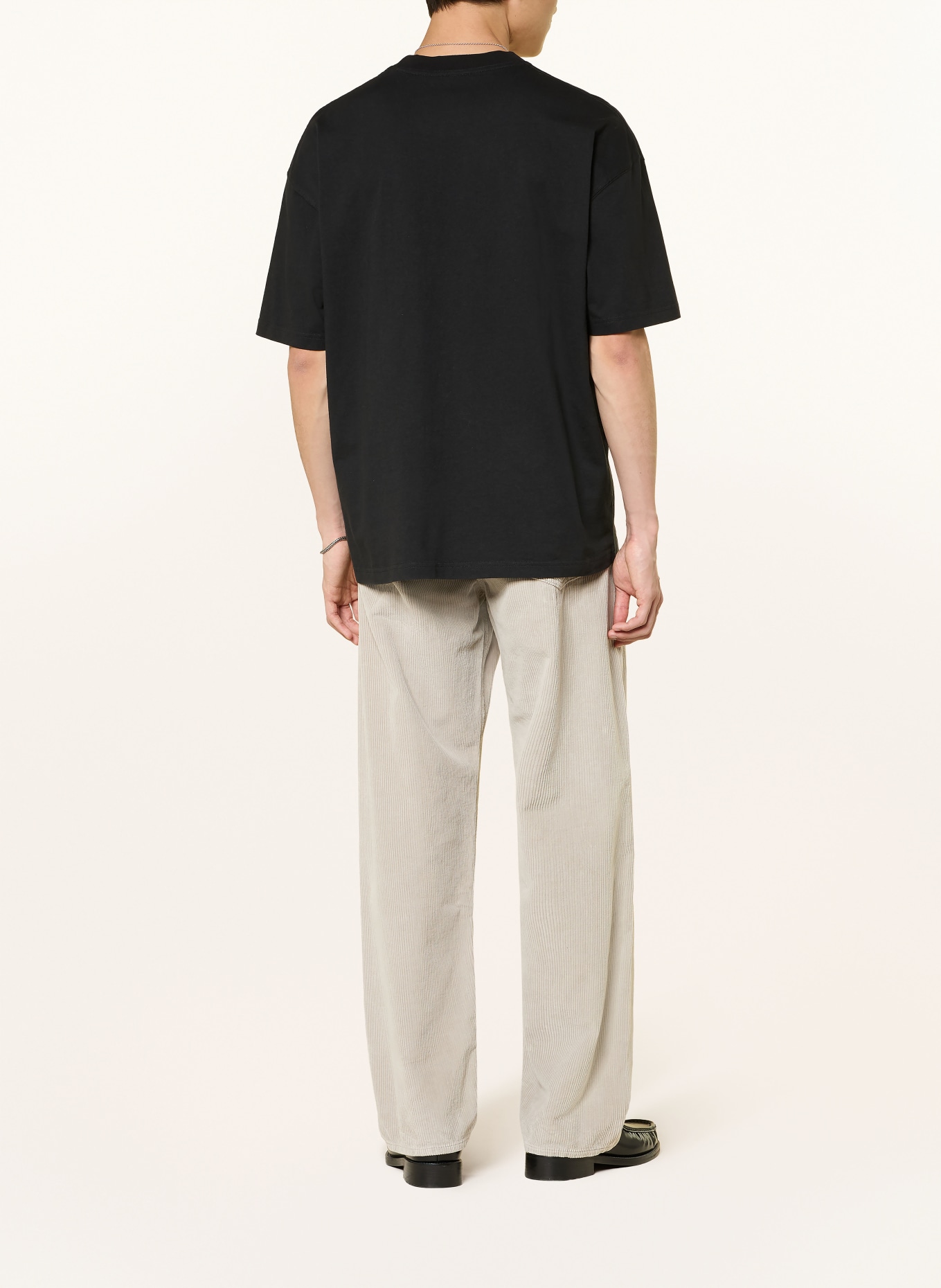 ALLSAINTS Koszulka oversize DETERENT: CZARNY