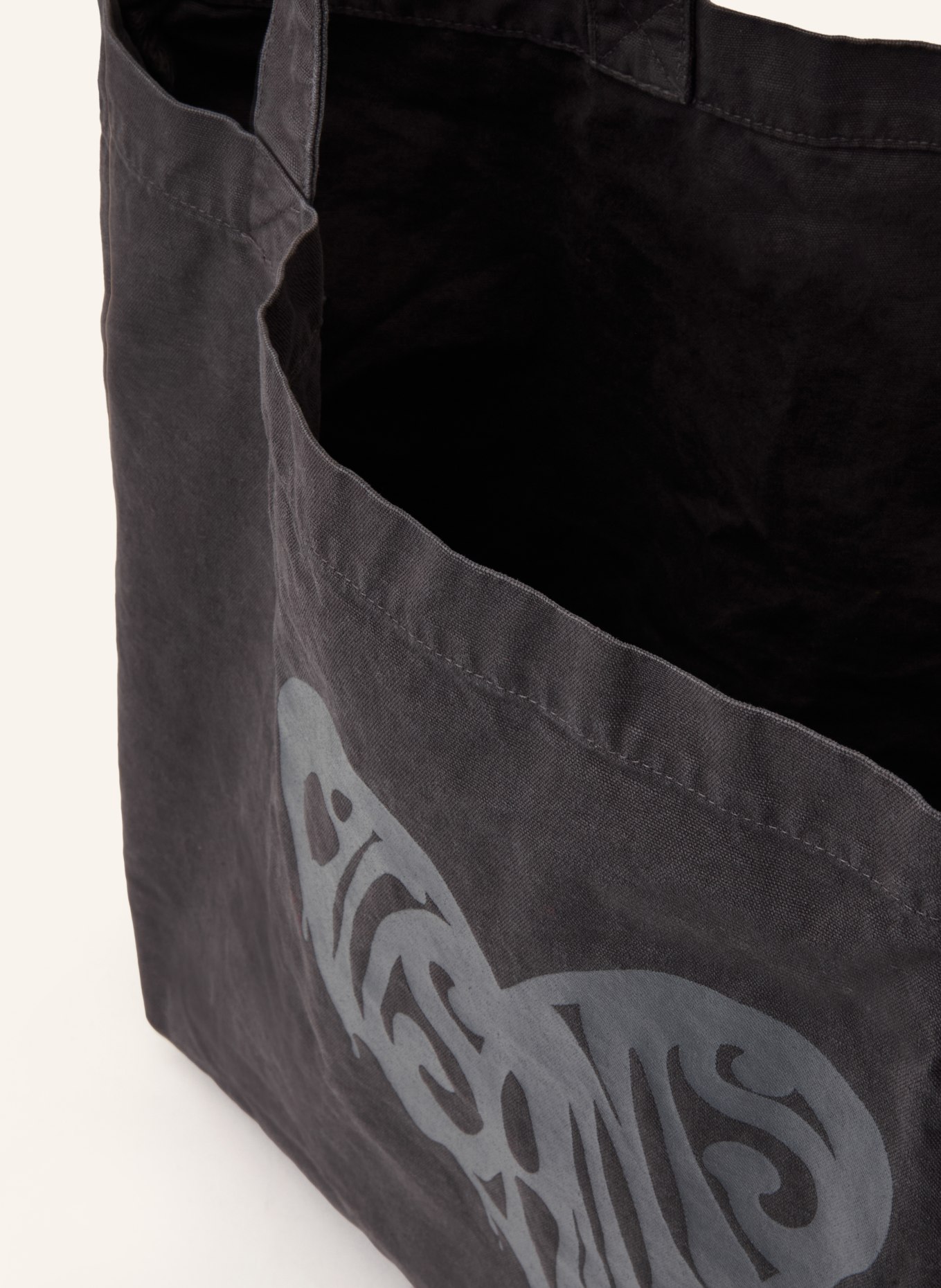 ALLSAINTS Shopper TRIPP TOTE: DARK GRAY
