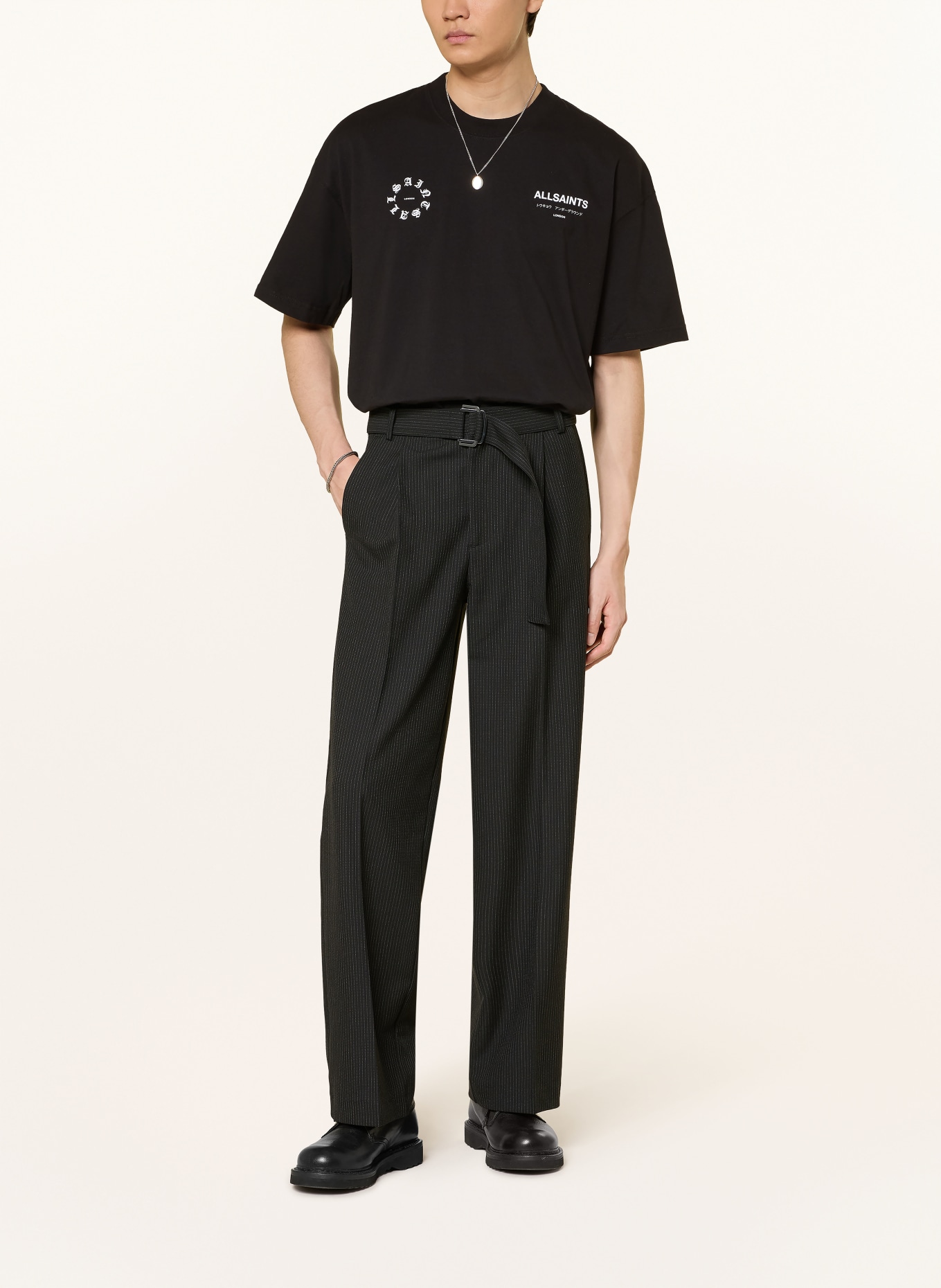 ALLSAINTS Tričko KINDRED: ČERNÁ