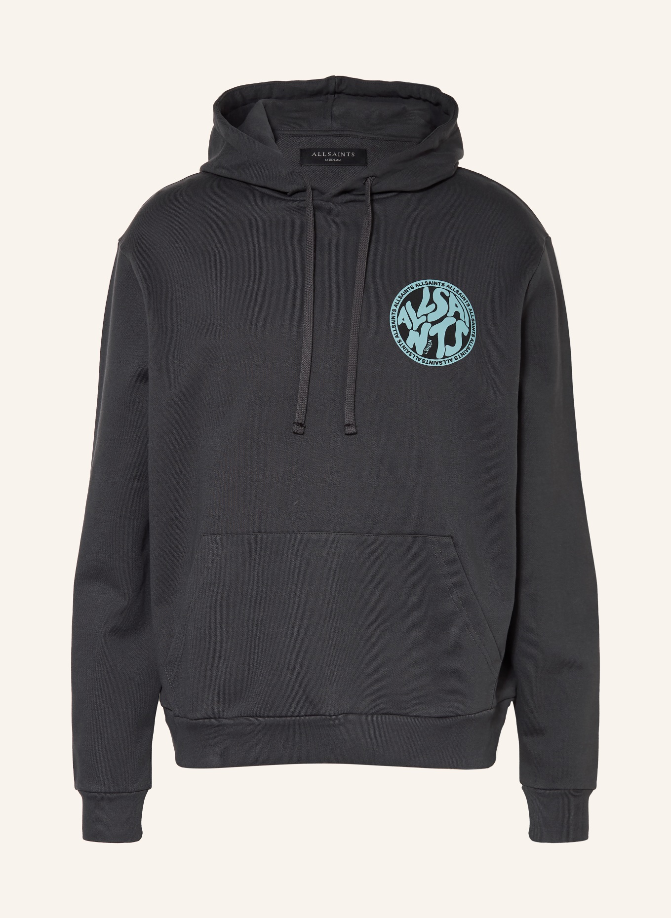 ALLSAINTS Hoodie DISTORTION: DUNKELBLAU / TÜRKIS