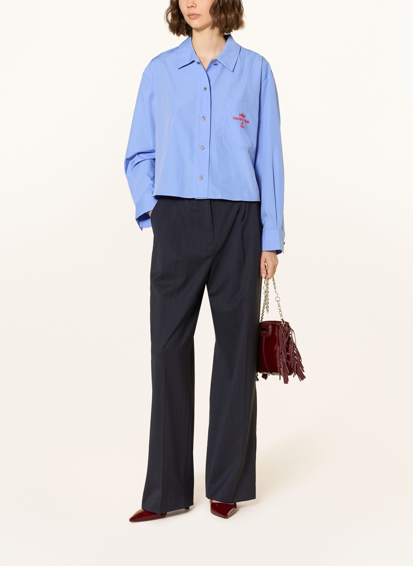 maje Hemdbluse: HELLBLAU