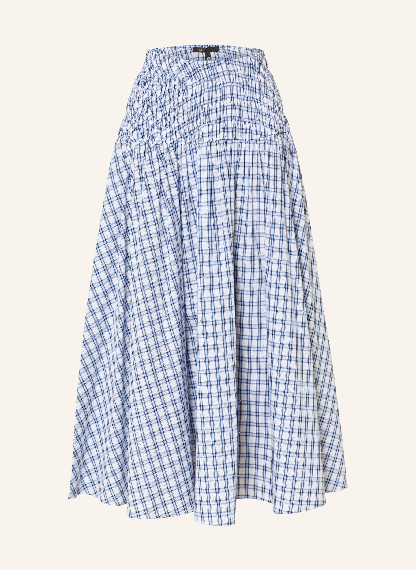 maje Rock mit Schmucksteinen: HELLBLAU / DUNKELBLAU / WEISS