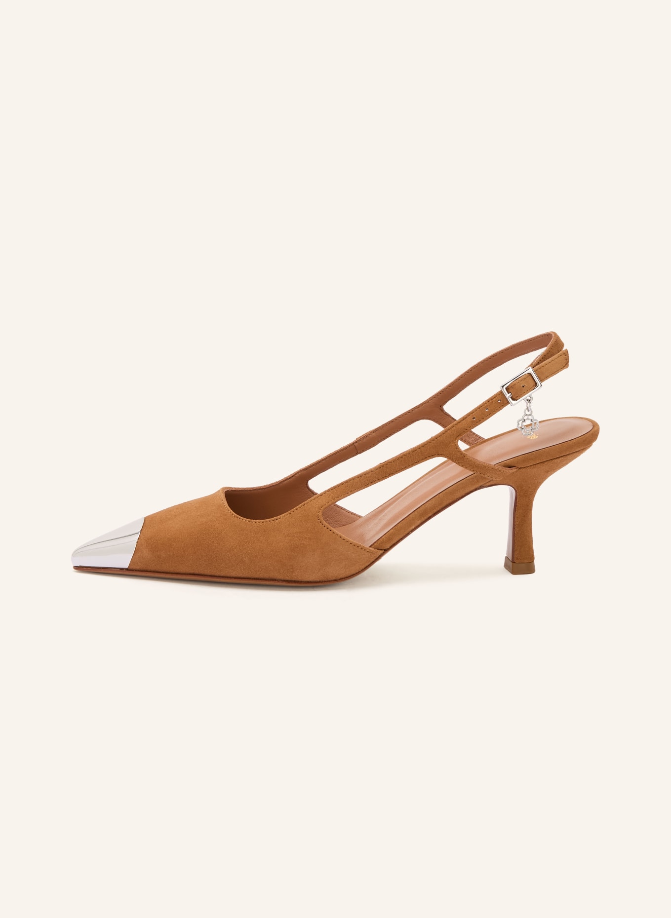 maje Slingpumps: BRAUN / SILBER