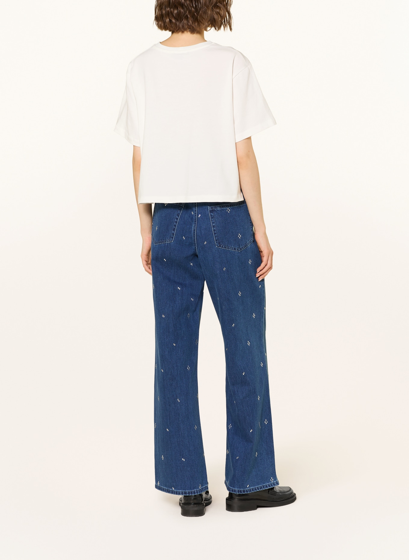 maje koszulka: BIAŁY / GRANATOWY