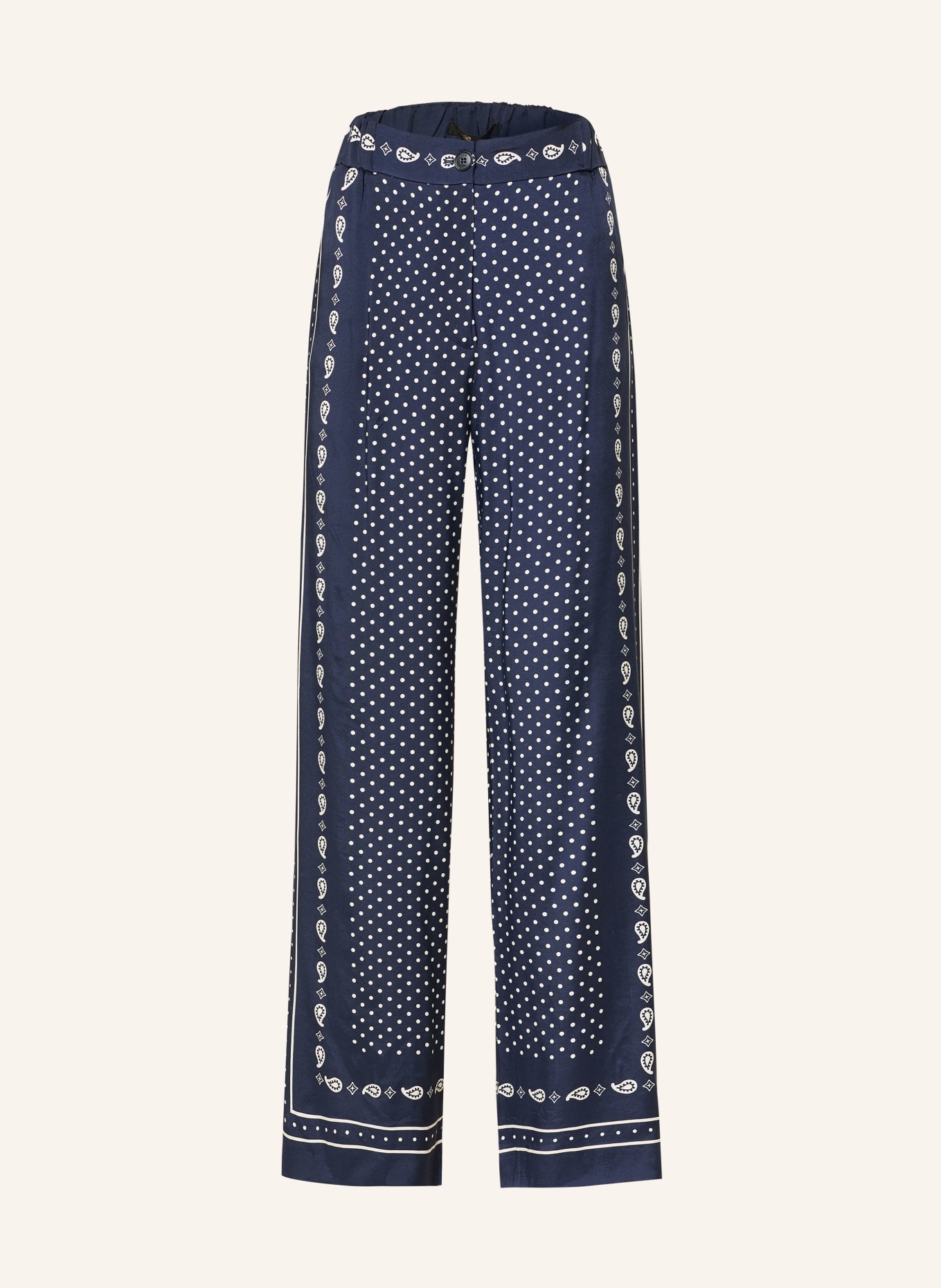 maje Marlenehose: DUNKELBLAU / WEISS