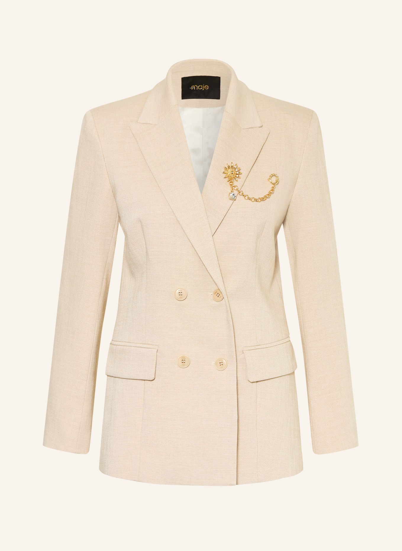 maje marynarka: JASNOBRĄZOWY