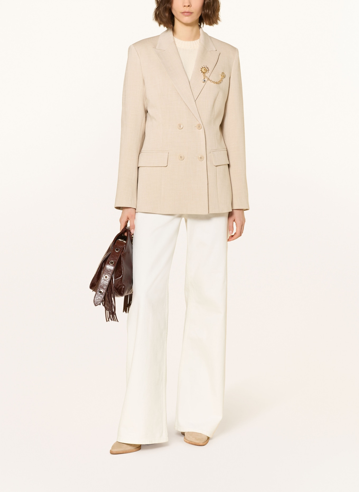 maje marynarka: JASNOBRĄZOWY