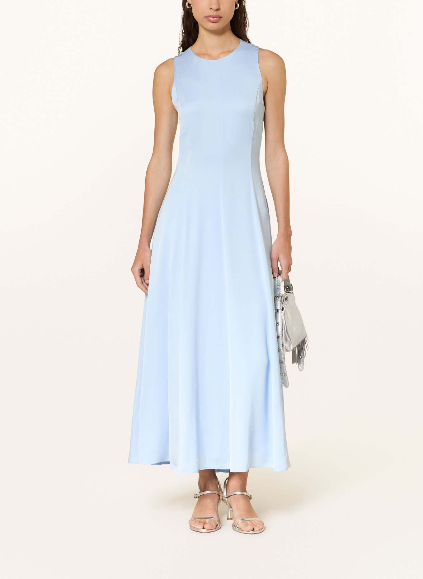 maje Kleid mit Cut-outs: HELLBLAU