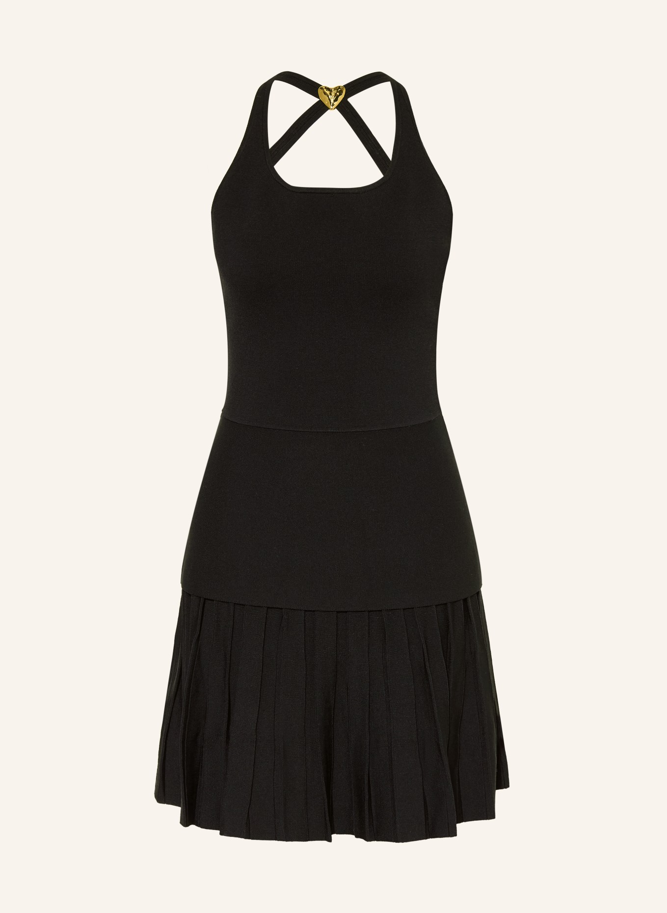 CLAUDIE PIERLOT Sukienka z plisami: CZARNY