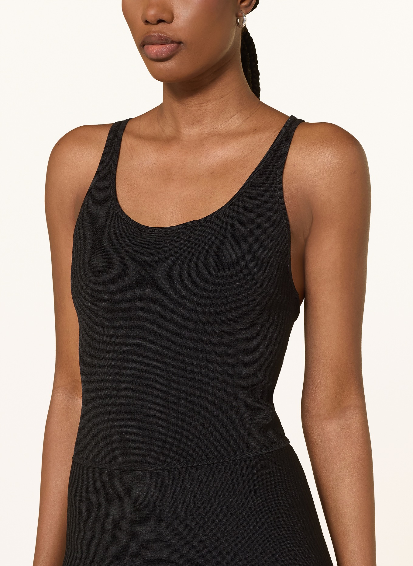 CLAUDIE PIERLOT Sukienka z plisami: CZARNY