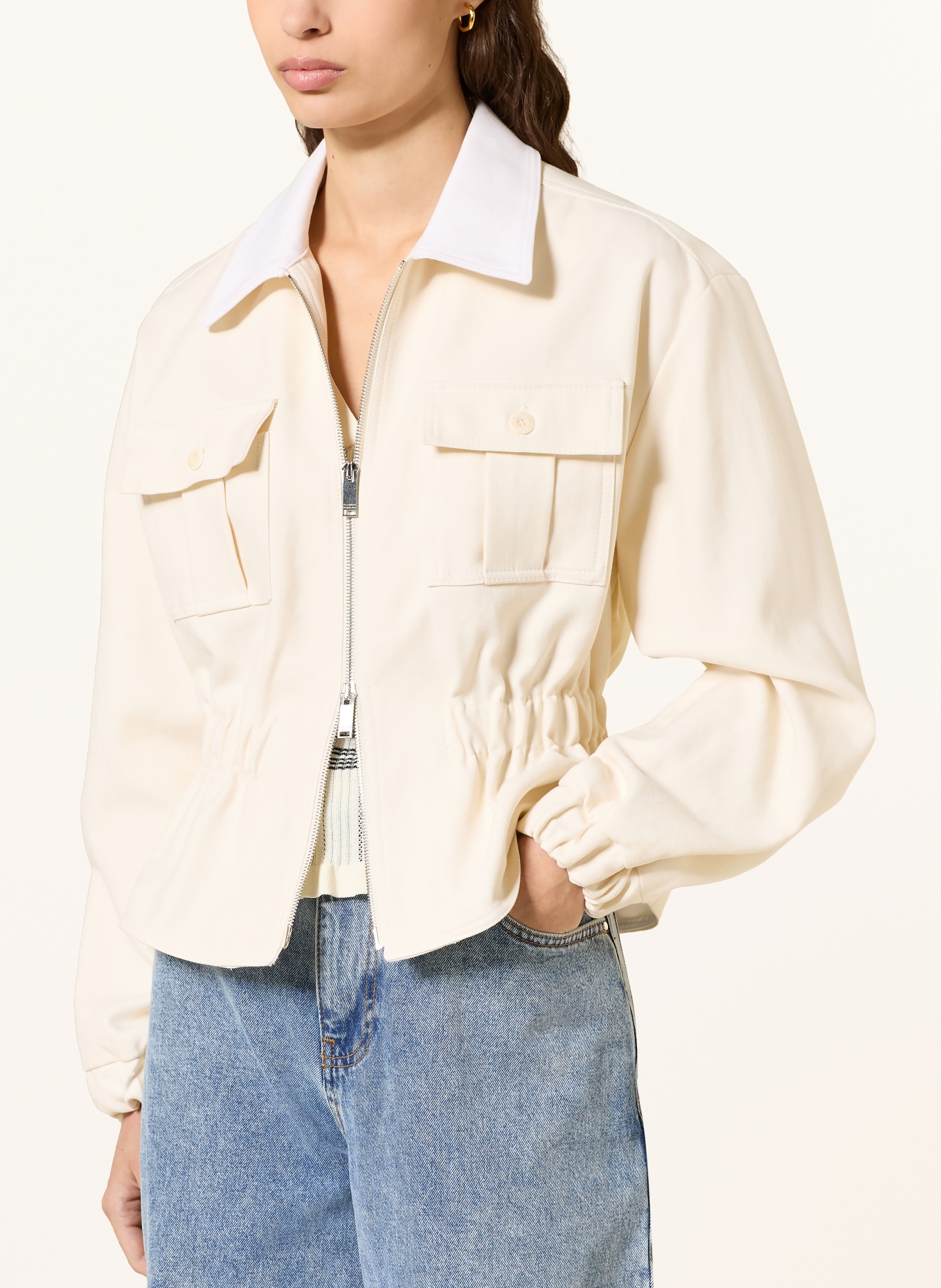 CLAUDIE PIERLOT Kurtka wierzchnia: KREMOWY / BEŻOWY