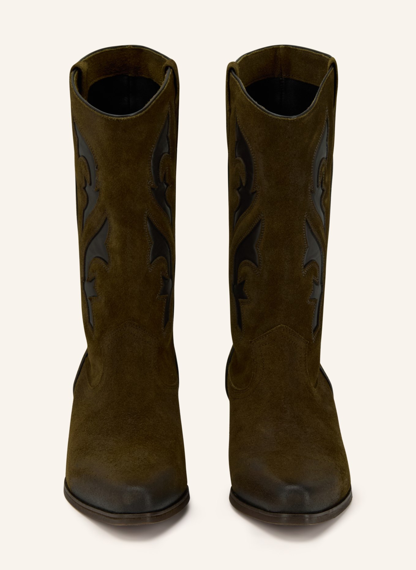 ba&sh Kovbojské boty CURTIS: TMAVĚ HNĚDÁ