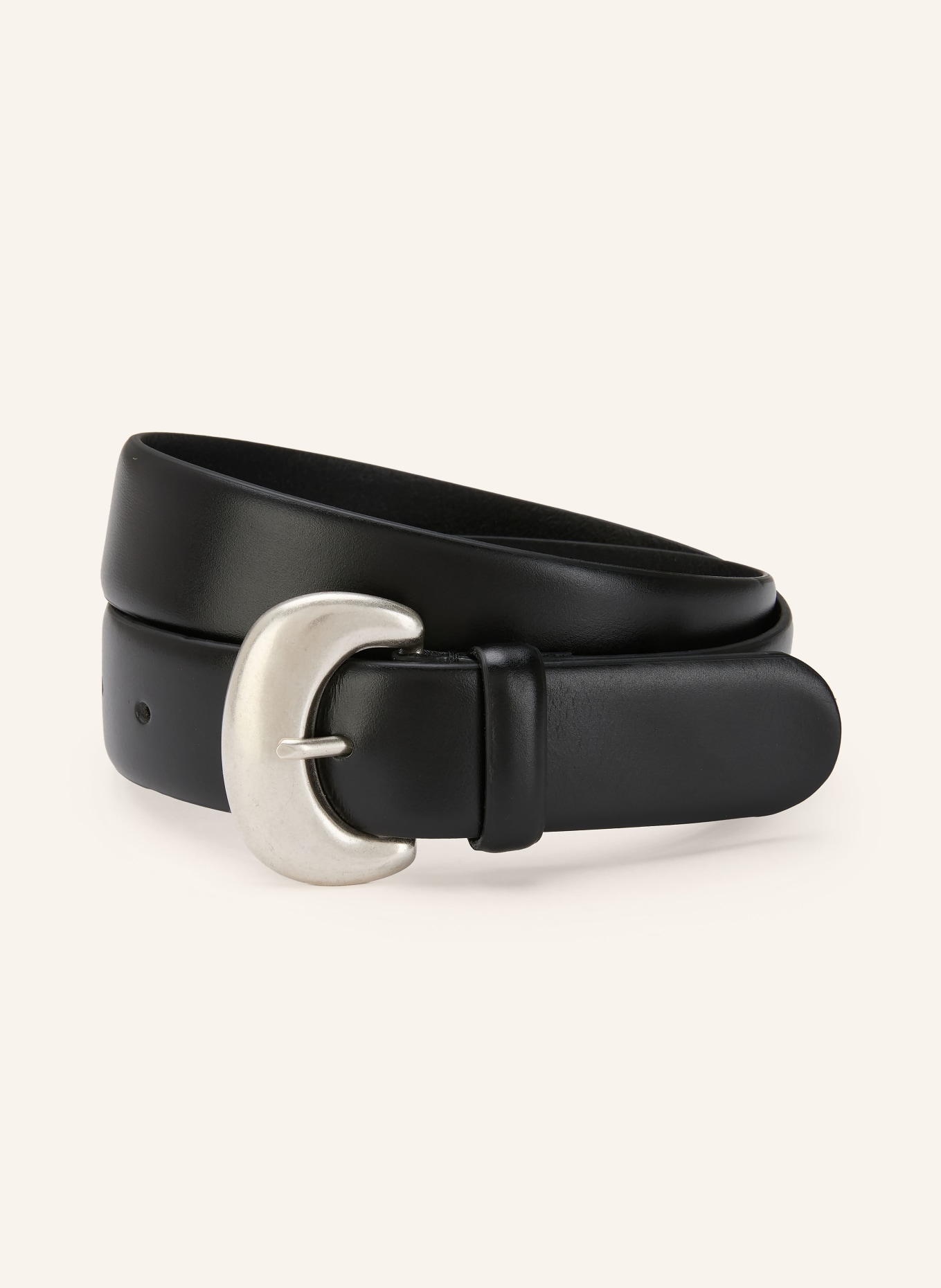 ba&sh Ledergürtel BRAD: SCHWARZ / SILBER