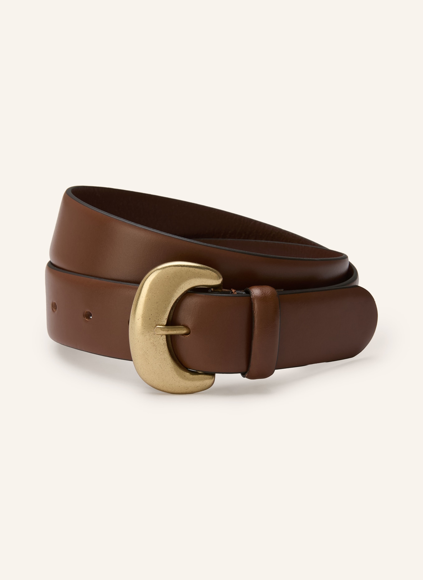 ba&sh Ledergürtel BRAD: BRAUN / GOLD