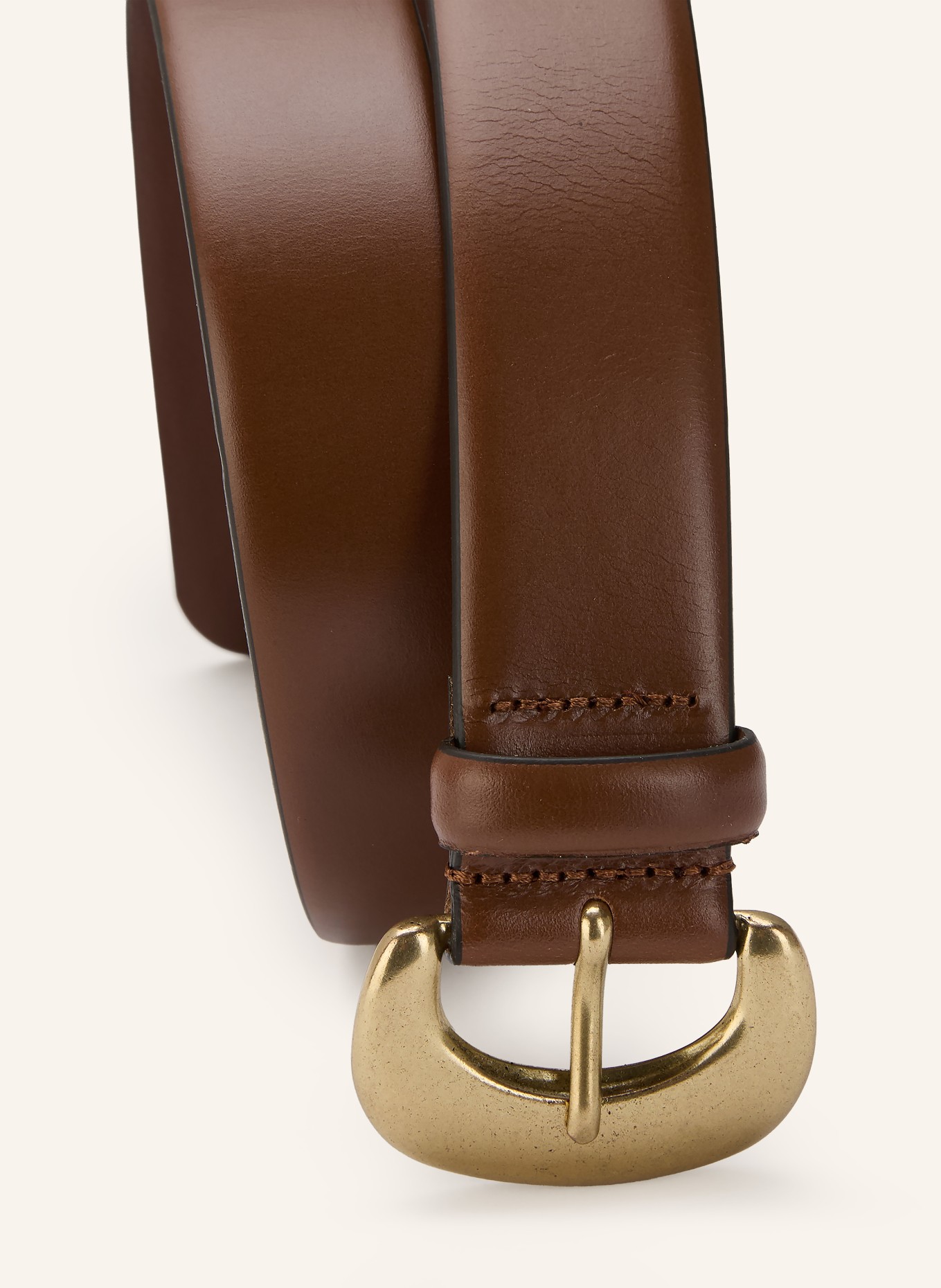 ba&sh Ledergürtel BRAD: BRAUN / GOLD