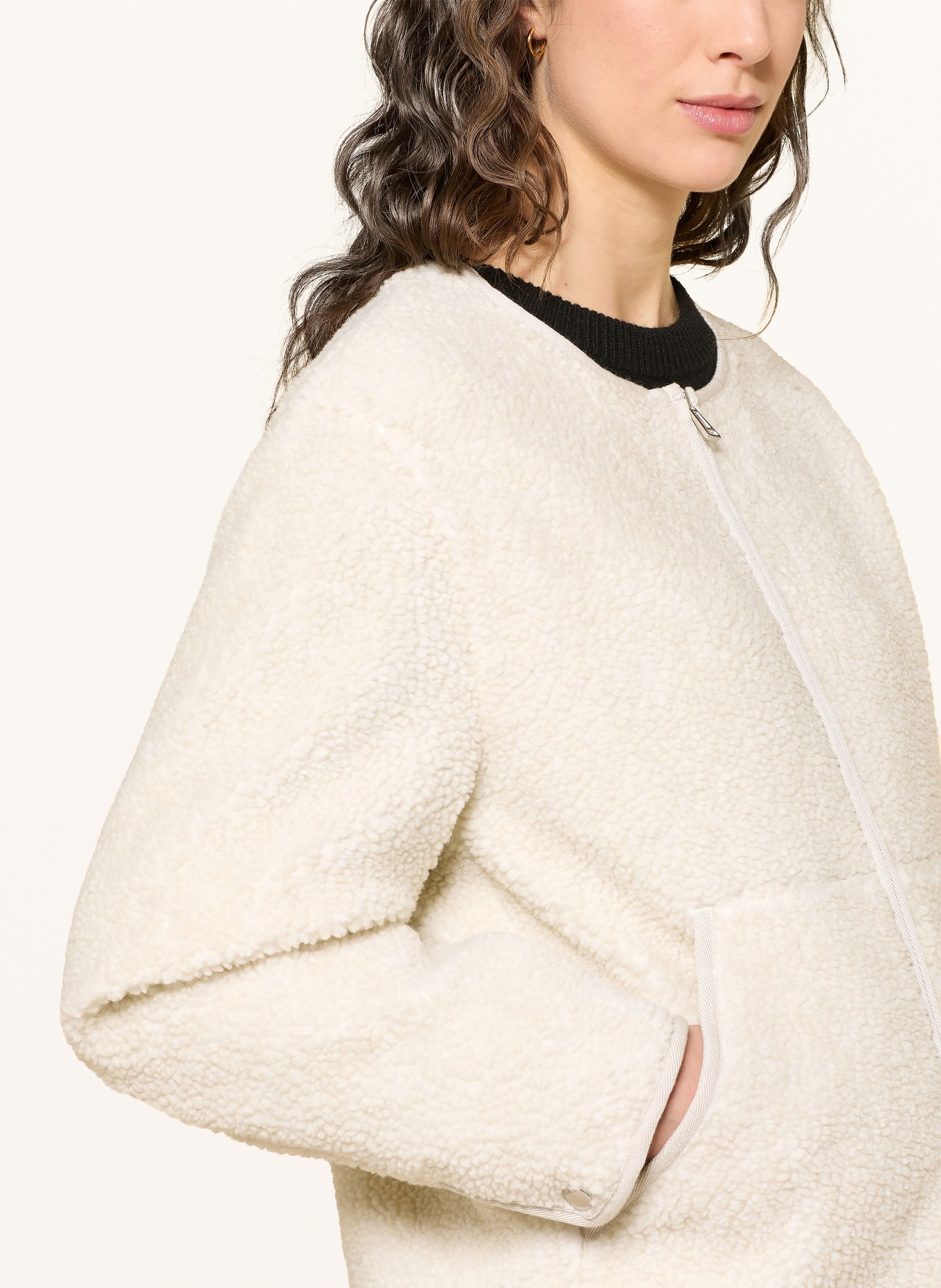 BELSTAFF Teddy fur jacket PRUE: CREAM