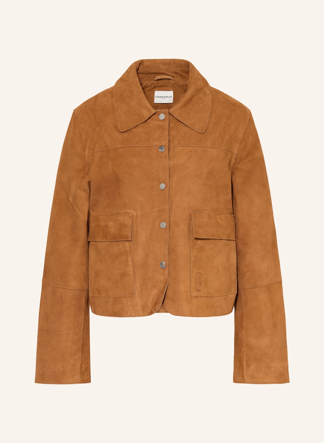 CLAUDIE PIERLOT kurtka skórzana: KONIAKOWY