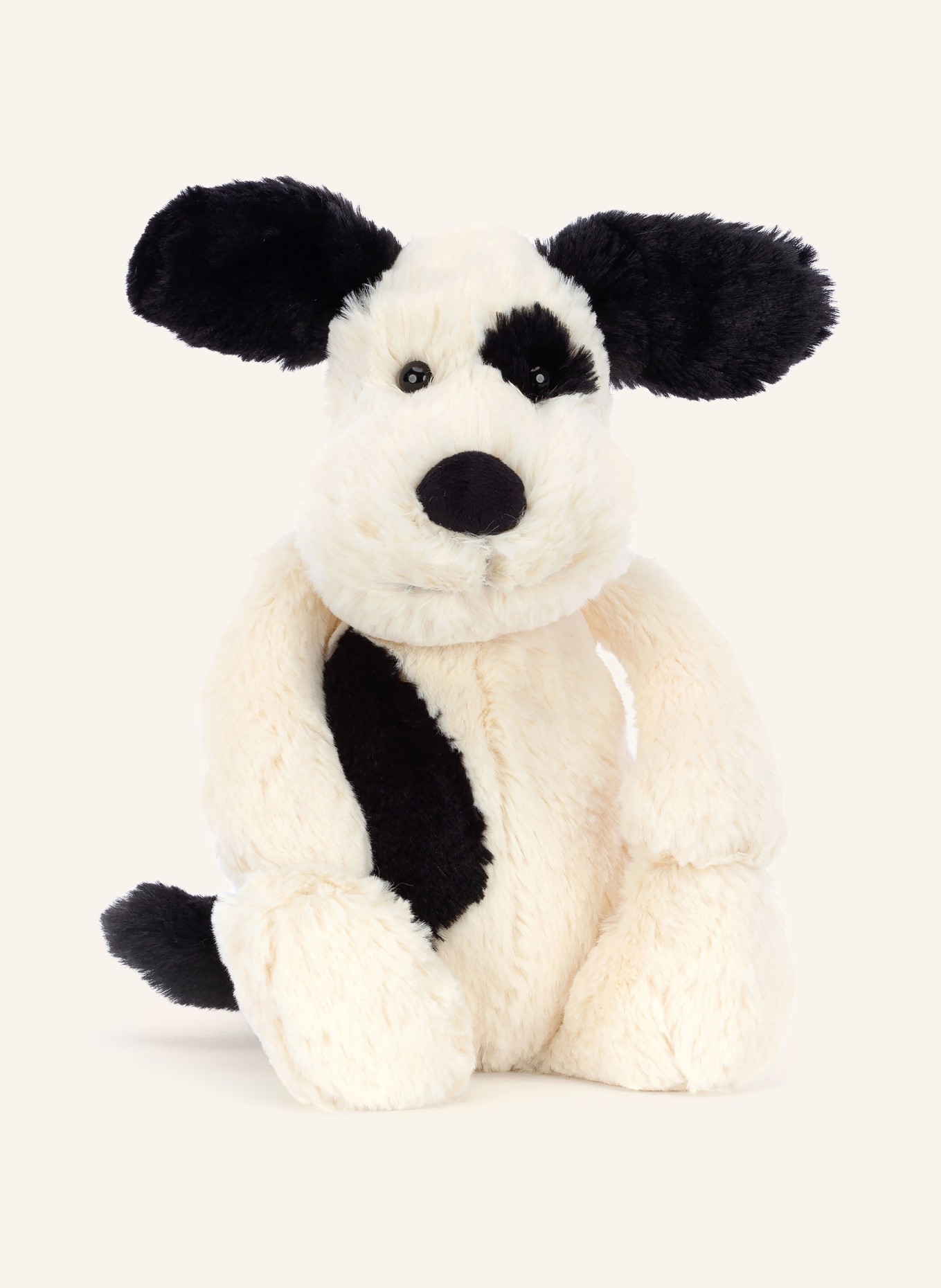 Jellycat Plüsch-Spielzeug BASHFUL BLACK & CREAM PUPPY ORIGINAL MEDIUM: CREME / SCHWARZ