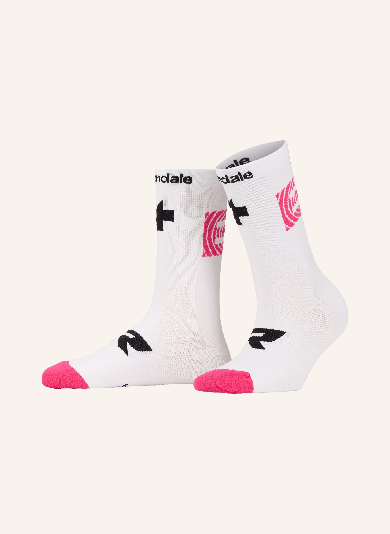 ASSOS Cyklistické ponožky EQUIPE R SOCKS EF: BÍLÁ / RŮŽOVÁ / ČERNÁ