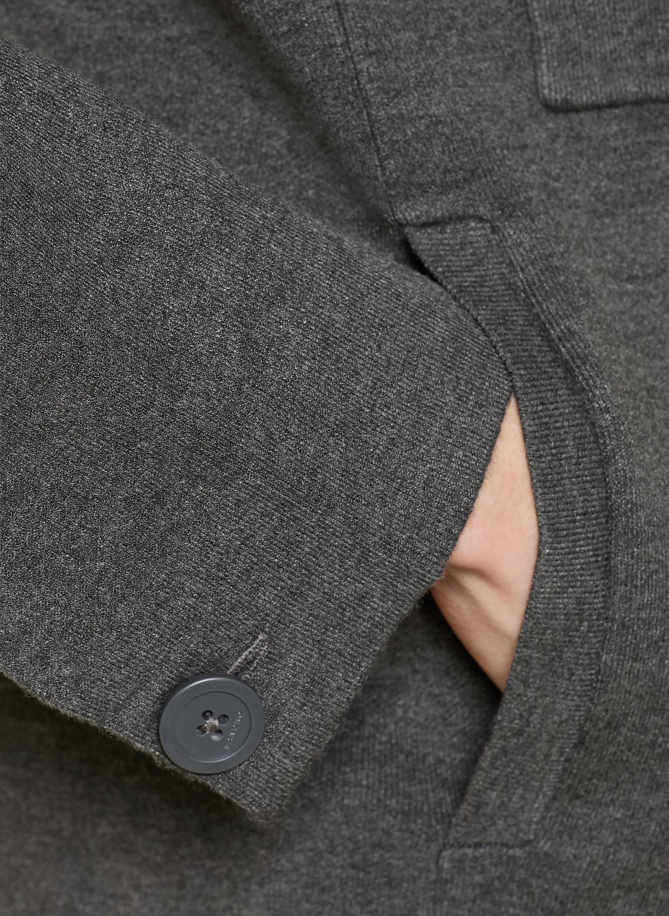 SANDRO Strick-Overjacket: DUNKELGRAU