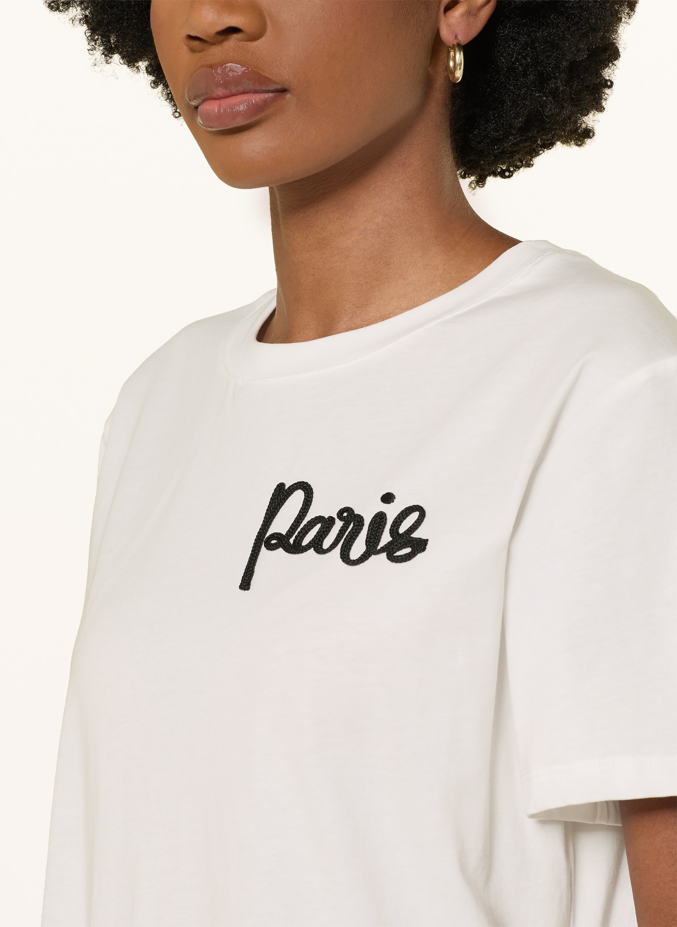 maje koszulka: BIAŁY / CZARNY