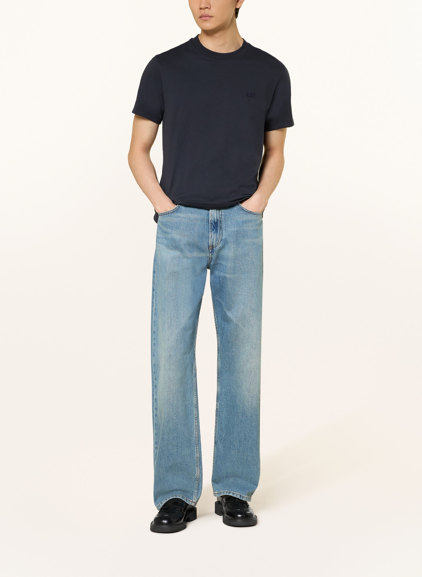 SANDRO T-Shirt: DUNKELBLAU