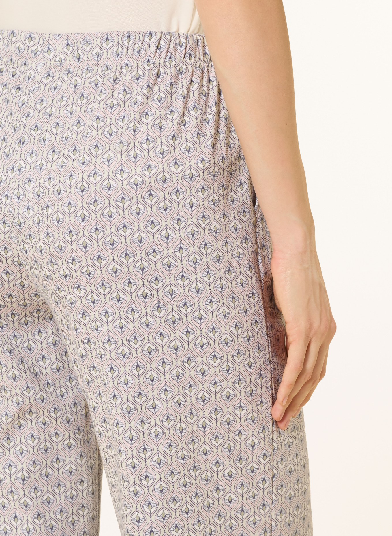 CALIDA Spací kalhoty FAVOURITES ARTS: MODRÁ / RŮŽOVÁ / SVĚTLE ZELENÁ