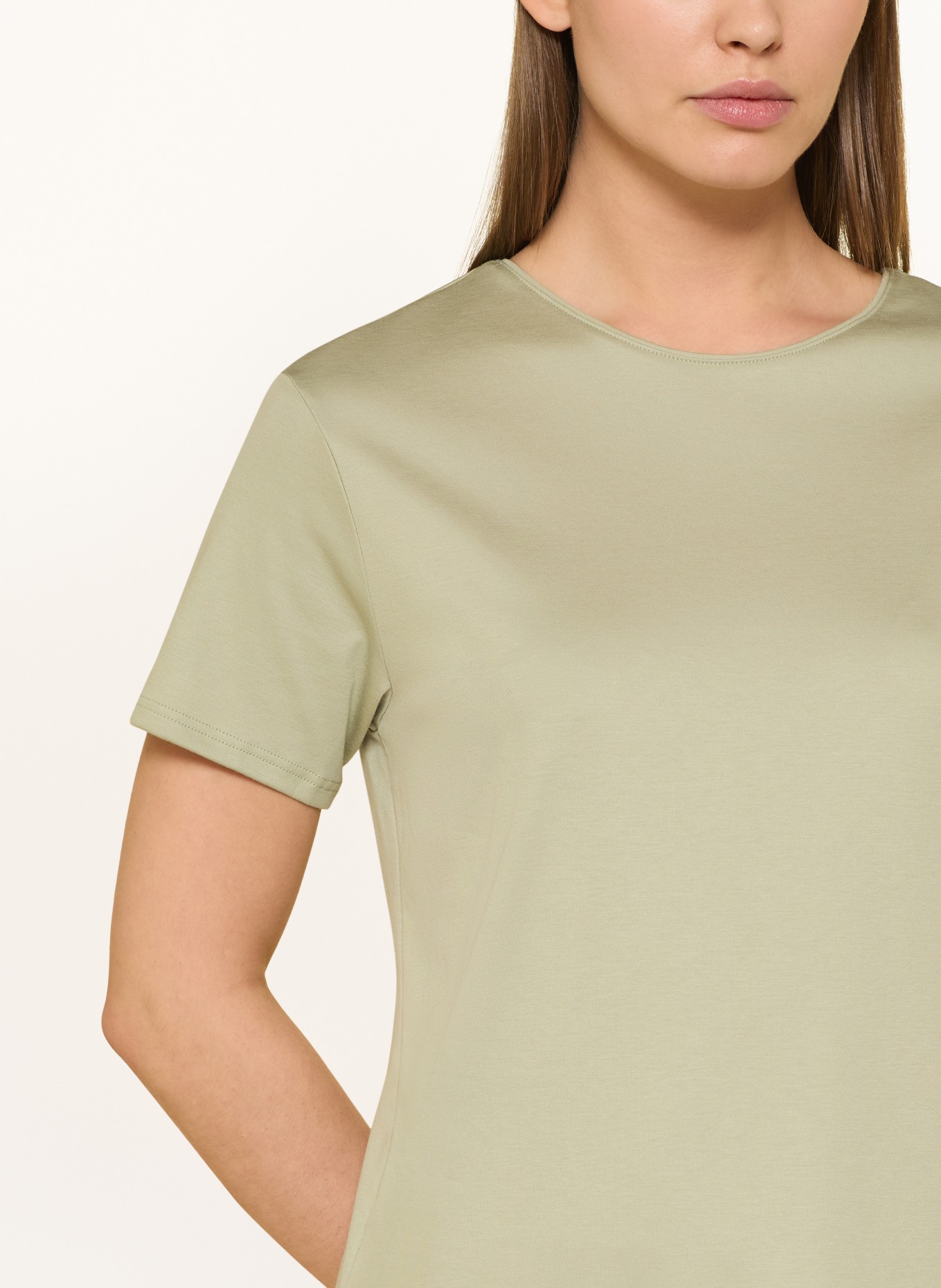 CALIDA Piżama 7/8 LEAF DREAMS: JASNOZIELONY / RÓŻOWY / ECRU