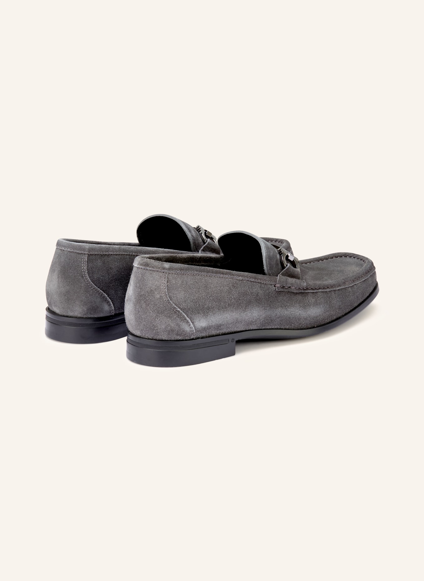 FERRAGAMO slippers: DARK GRAY