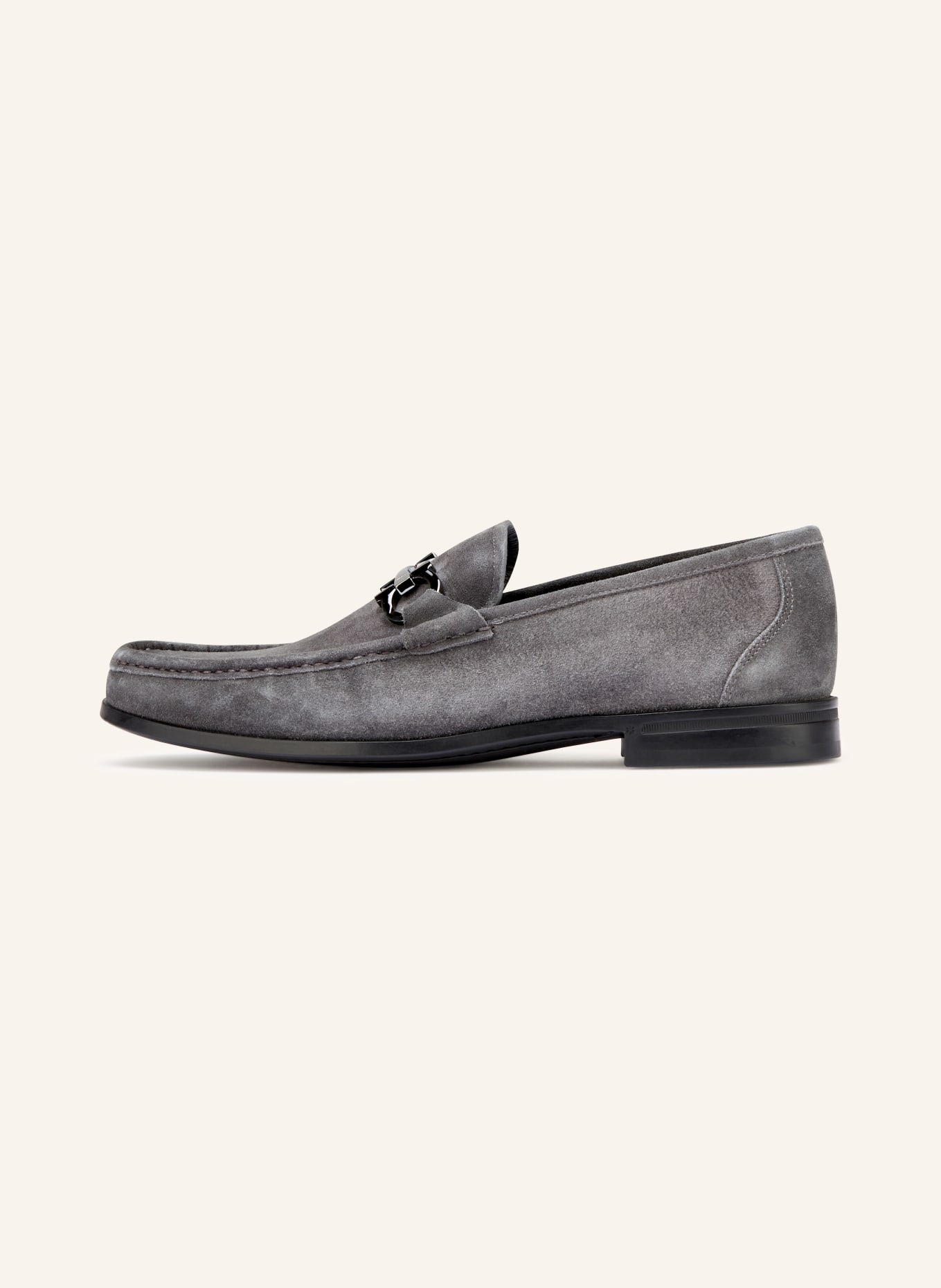 FERRAGAMO slippers: DARK GRAY