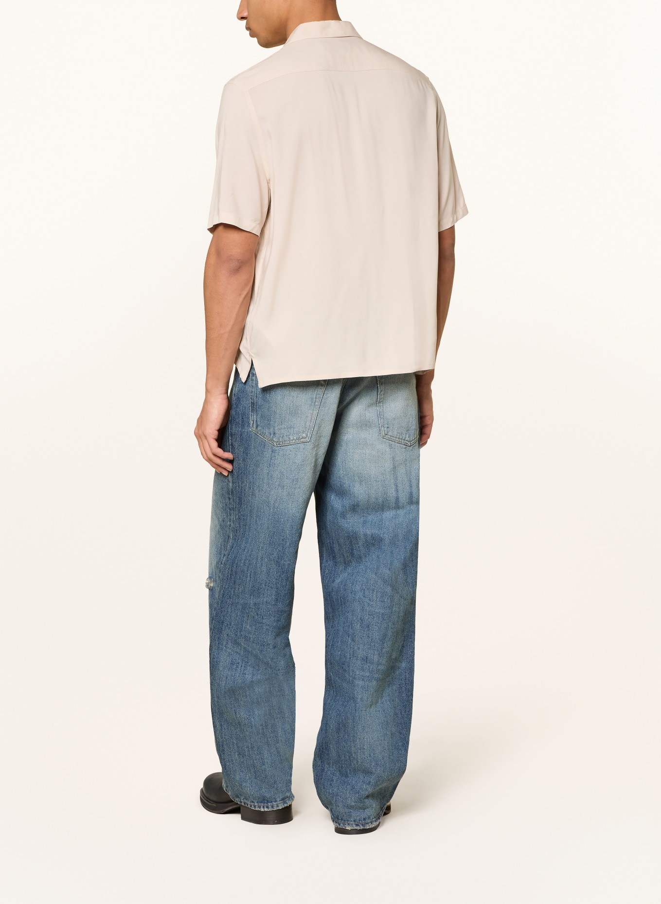 ALLSAINTS Chemise à manches courtes BARON Comfort Fit: BEIGE