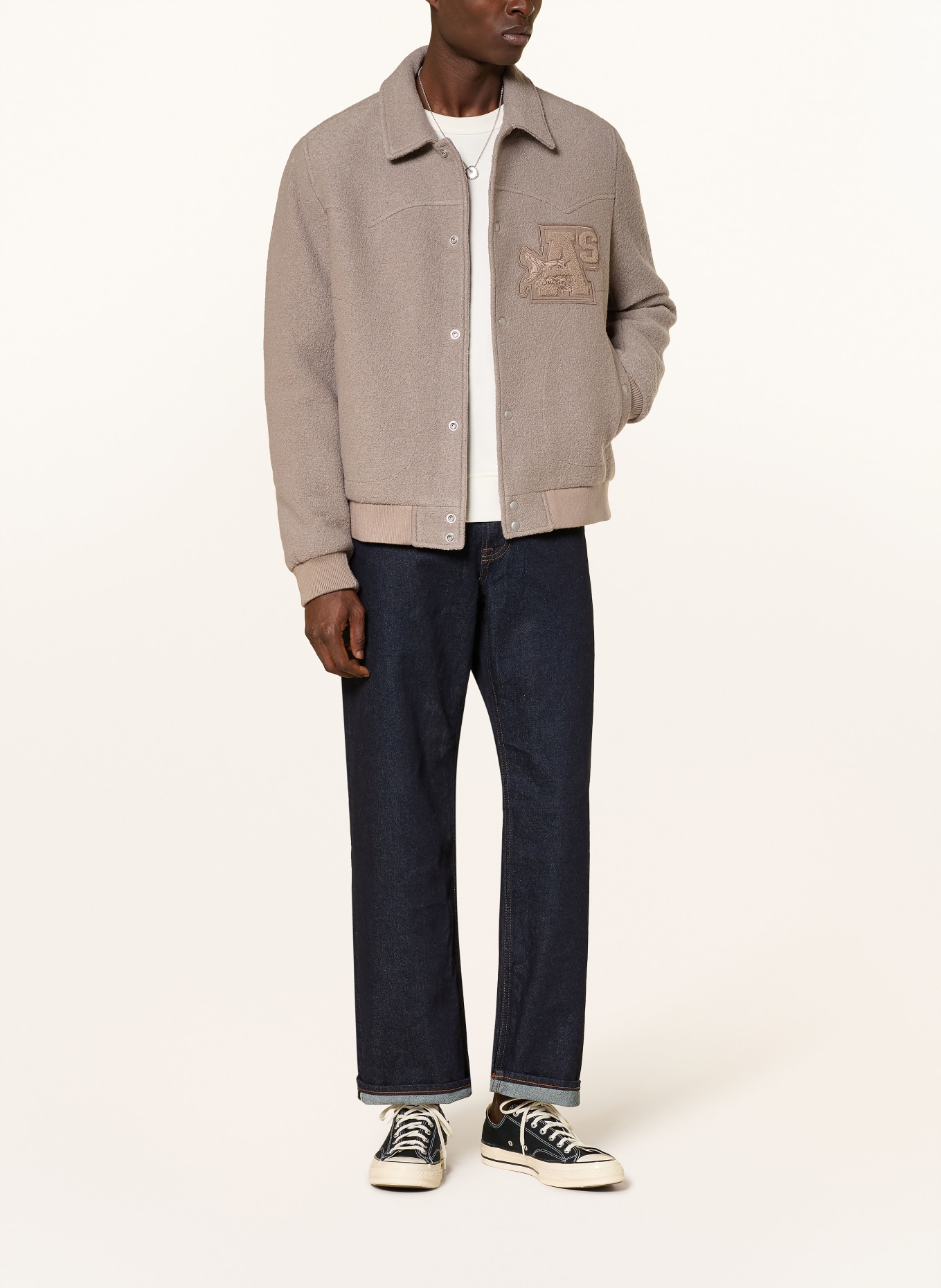 ALLSAINTS ROYCE jacket: BEIGE