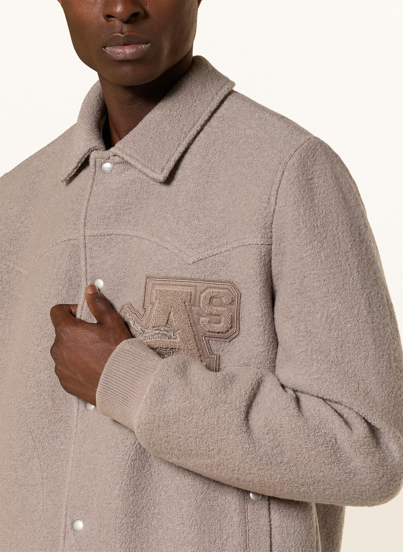 ALLSAINTS ROYCE jacket: BEIGE