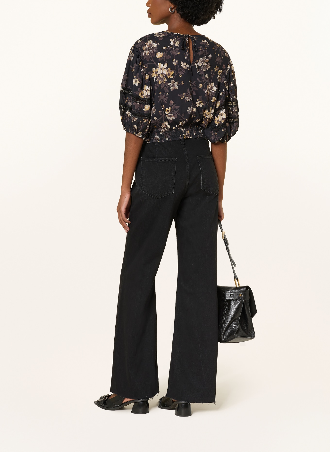 ALLSAINTS Flared Jeans EMBER: 162 Washed Black