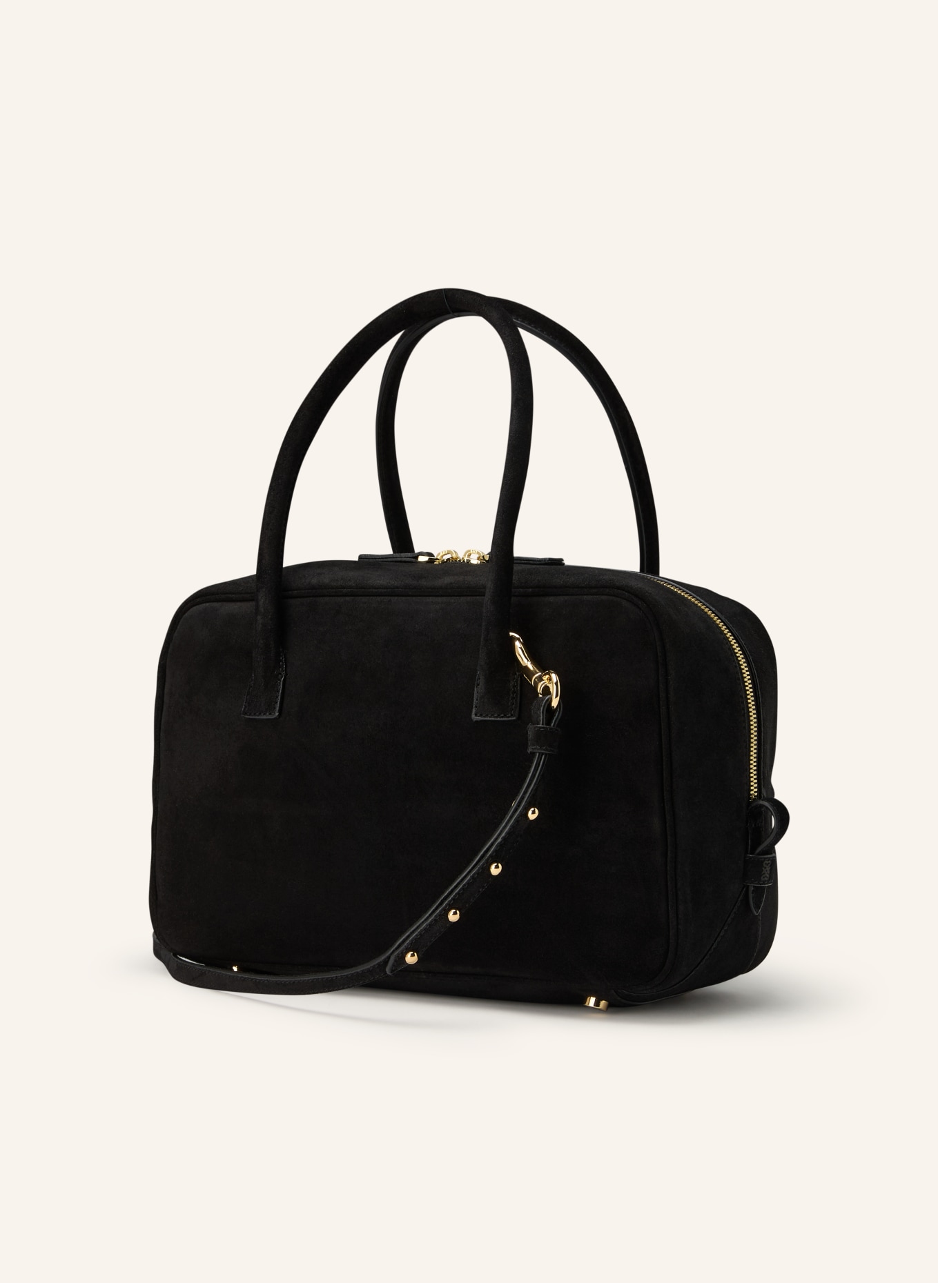 SANDRO Handtasche: SCHWARZ / GOLD