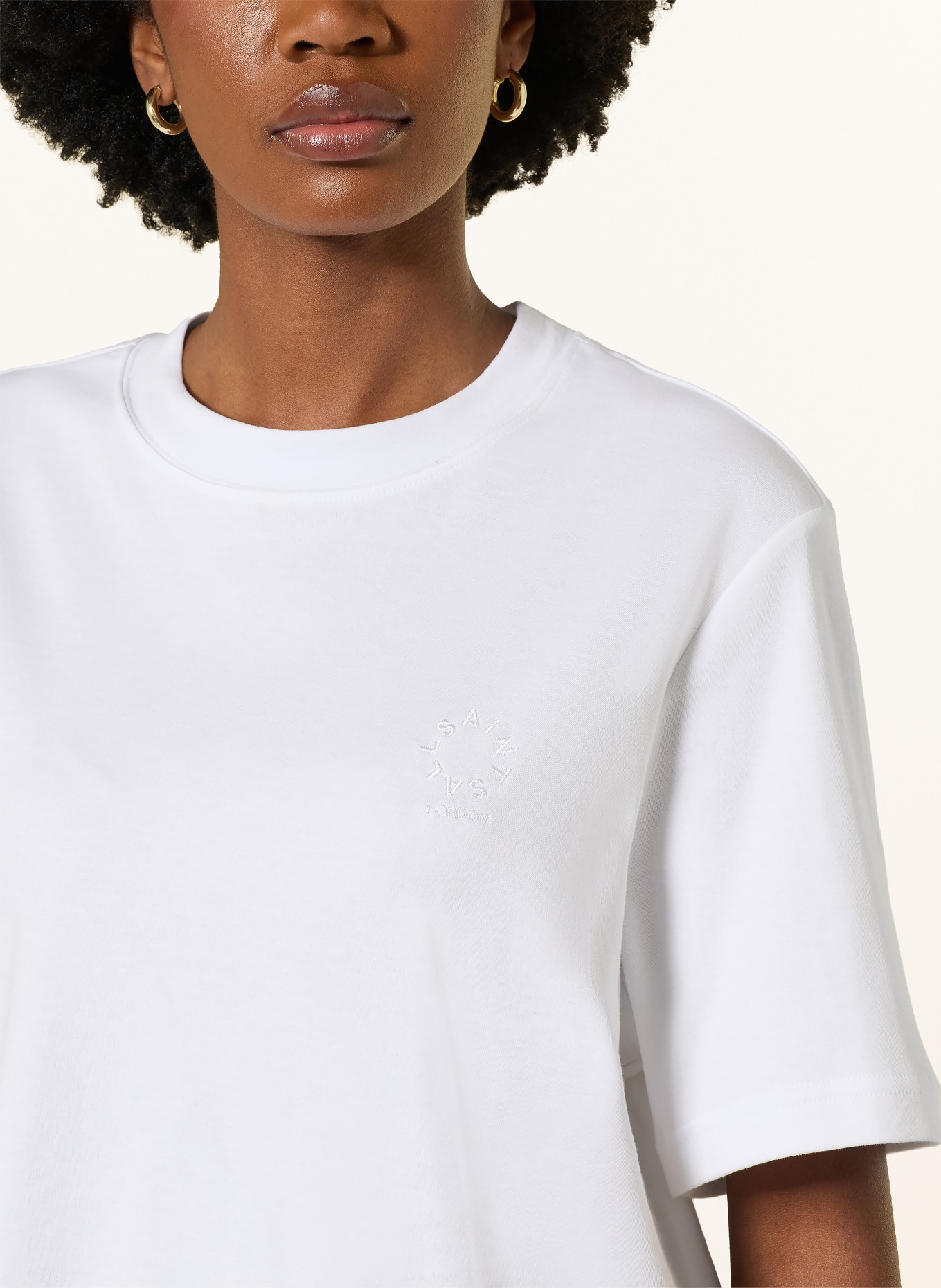 ALLSAINTS Tričko LISA HAVEN: BÍLÁ