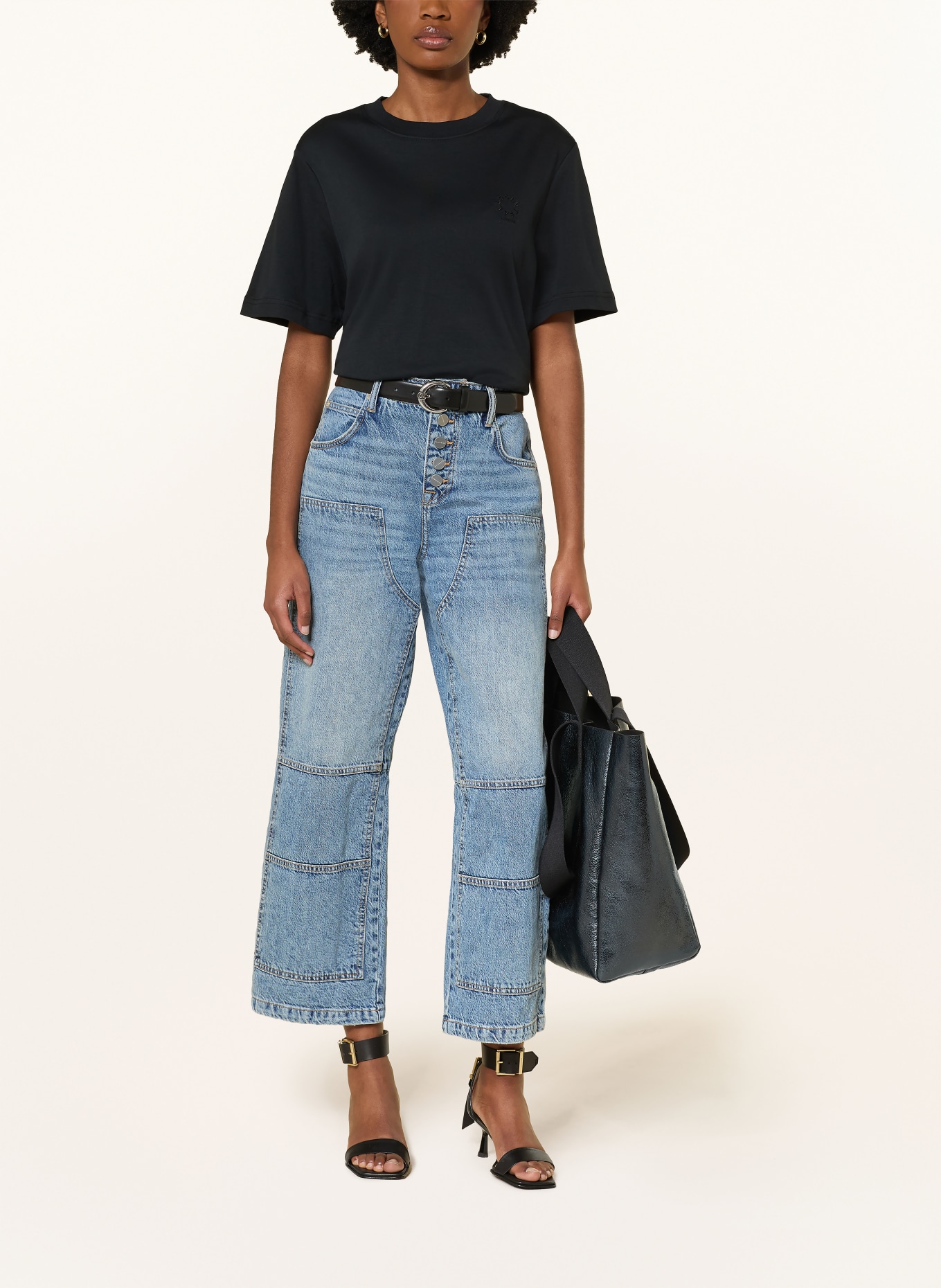 ALLSAINTS Tričko LISA HAVEN: ČERNÁ