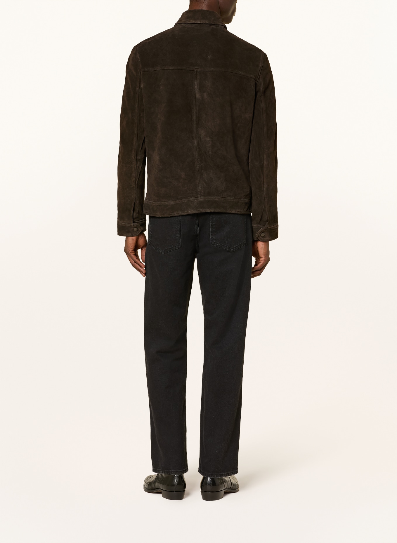 ALLSAINTS Lederjacke NATES: DUNKELBRAUN