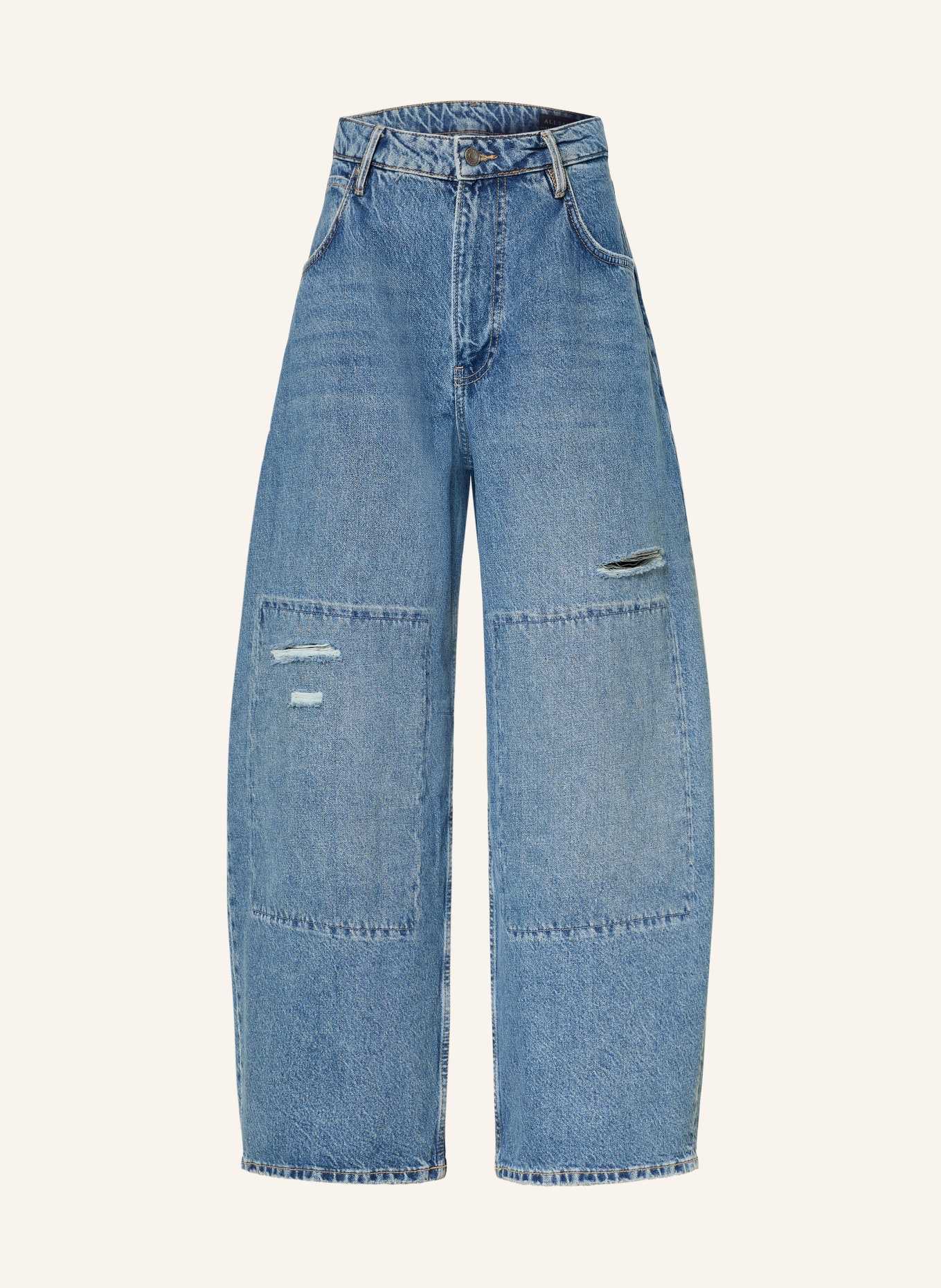 ALLSAINTS Barrel Jeans: 10486 DESTROY MID INDIGO