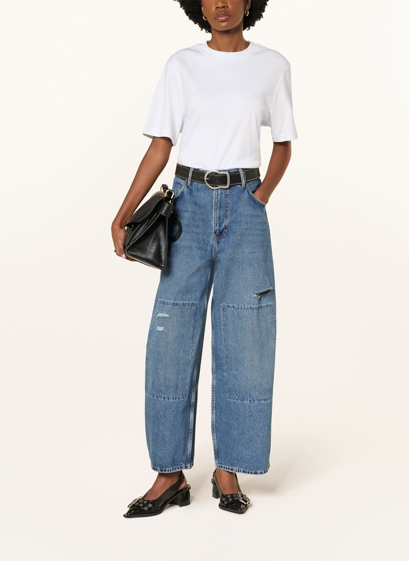 ALLSAINTS Barrel Jeans: 10486 DESTROY MID INDIGO