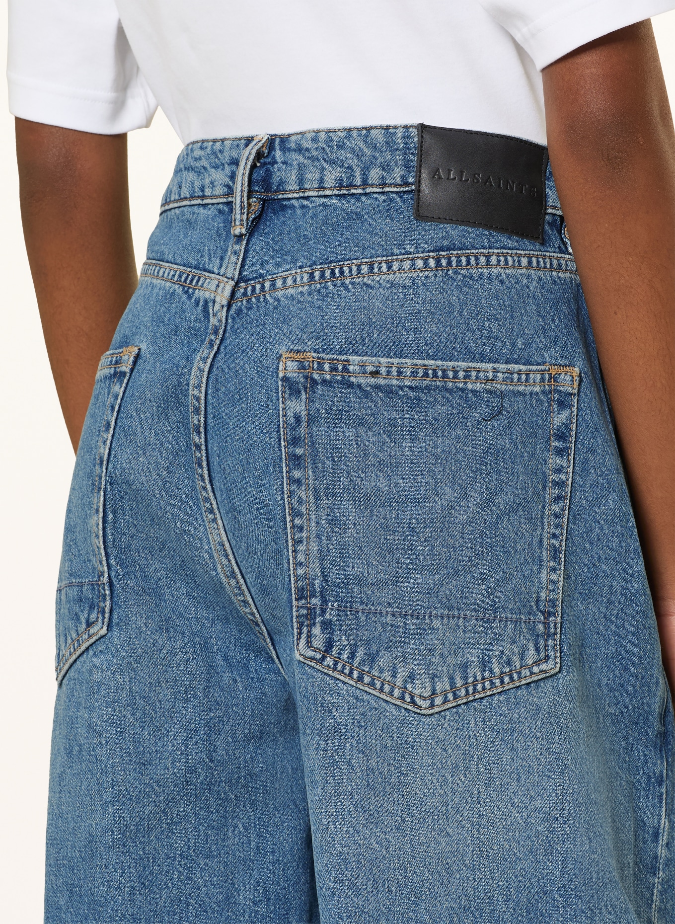 ALLSAINTS Barrel Jeans: 10486 DESTROY MID INDIGO