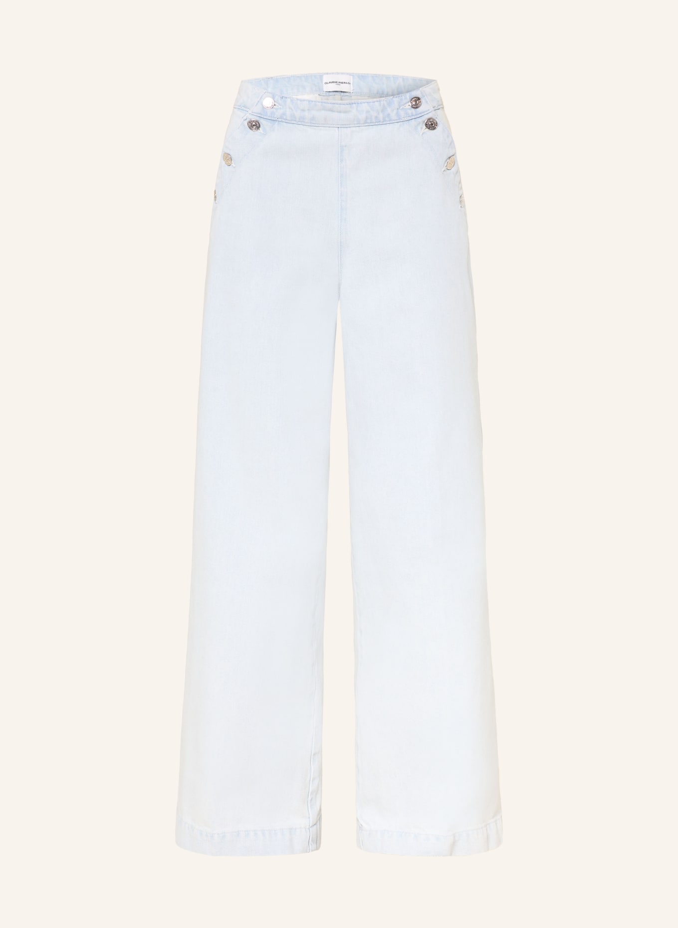 CLAUDIE PIERLOT Wide Leg Jeans DENISEBIS: D052 LIGHT BLUE DENIM
