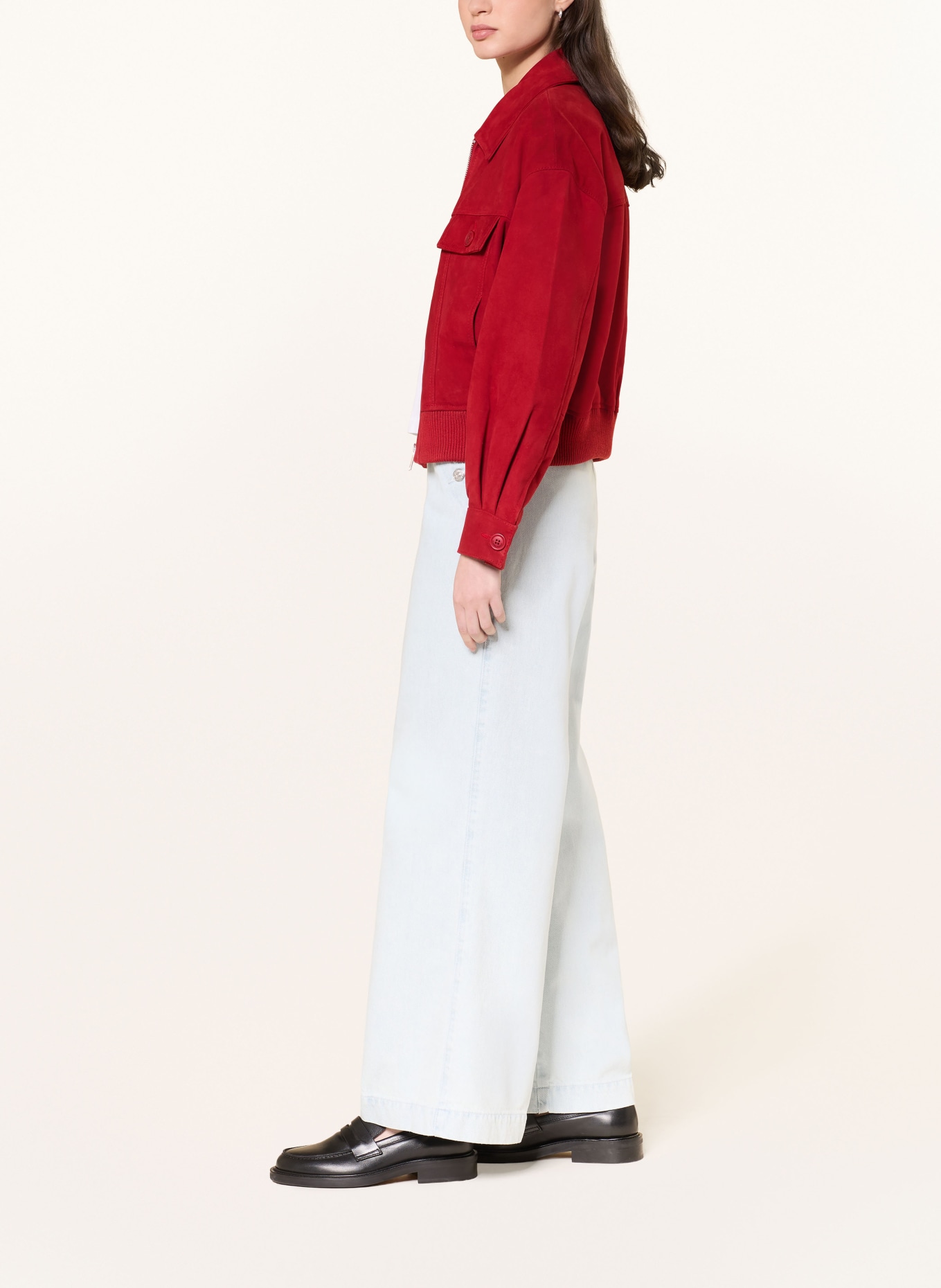 CLAUDIE PIERLOT Wide Leg Jeans DENISEBIS: D052 LIGHT BLUE DENIM