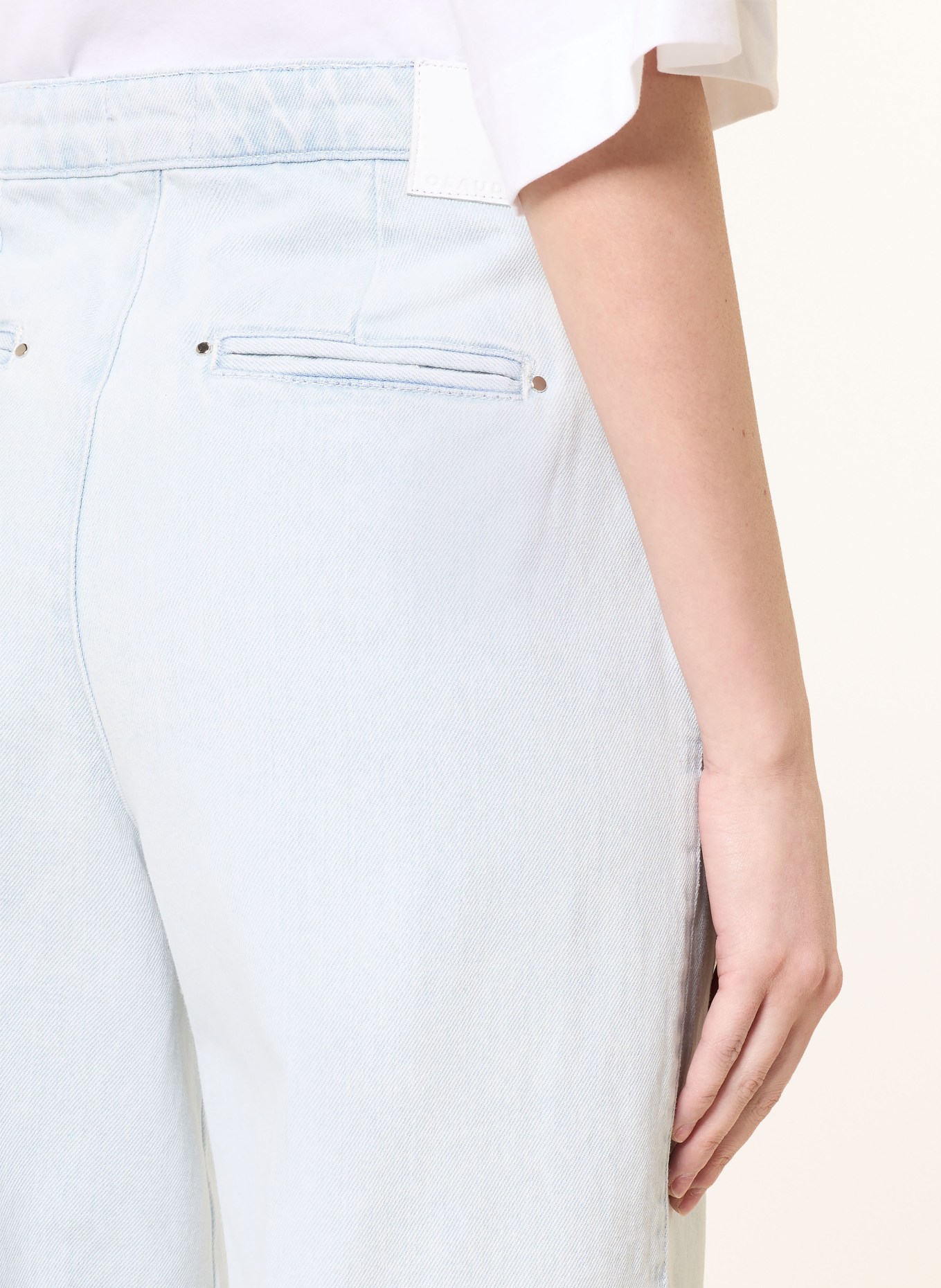 CLAUDIE PIERLOT Wide Leg Jeans DENISEBIS: D052 LIGHT BLUE DENIM