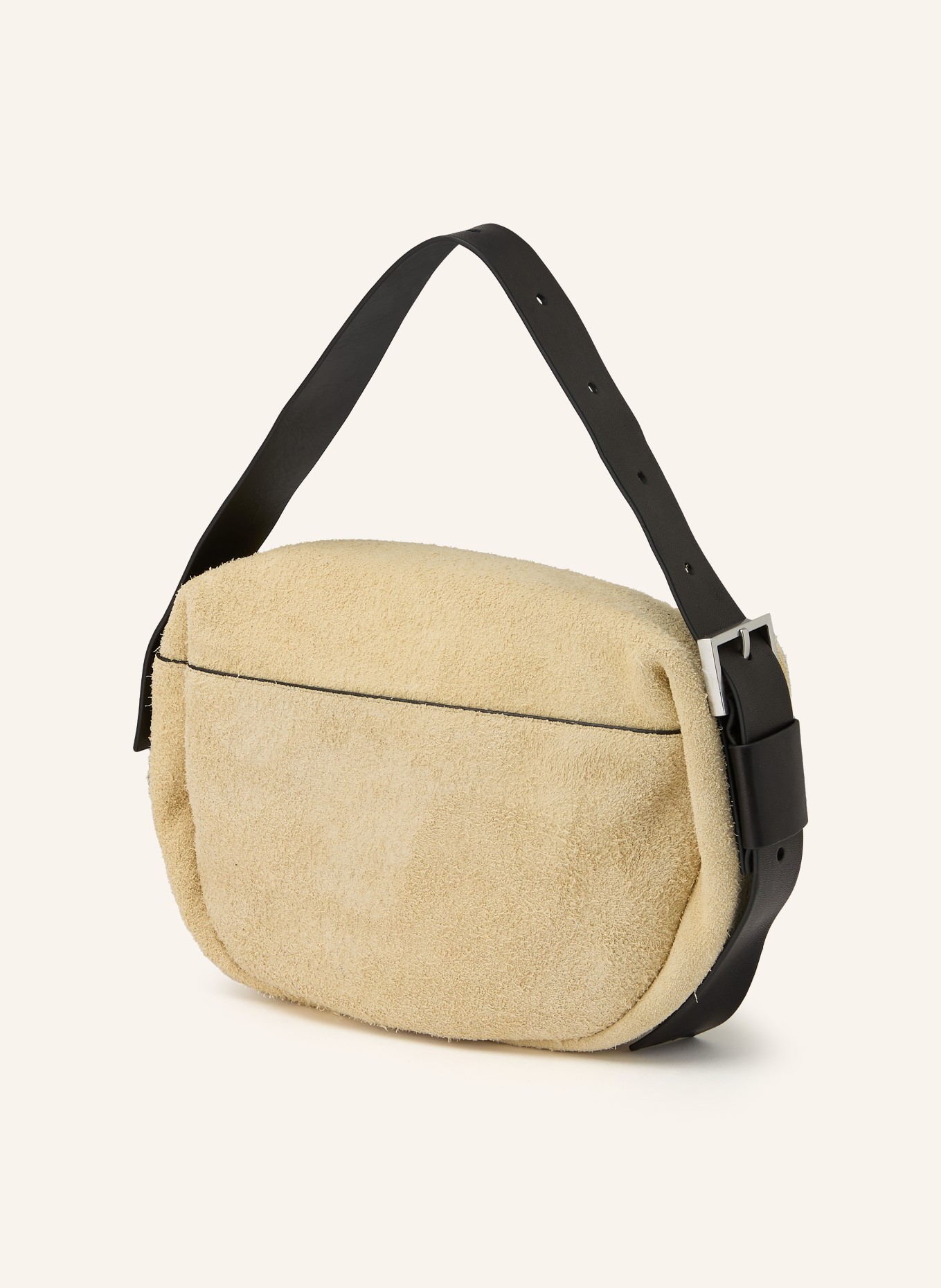 ALLSAINTS Schultertasche NOEMIE MINI: BEIGE / SILBER / SCHWARZ