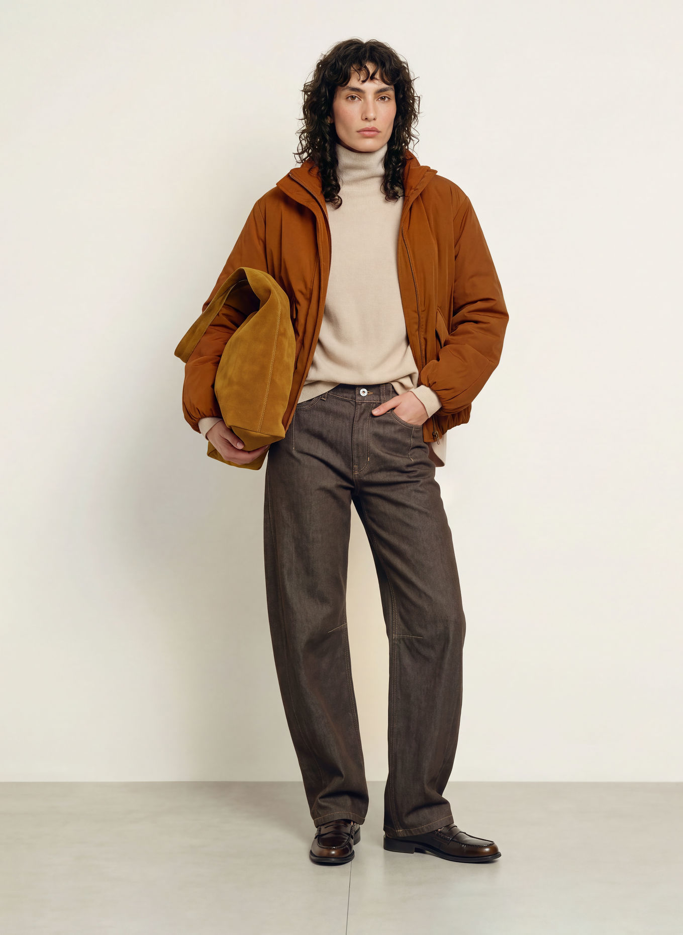 DRYKORN Turtleneck sweater LIORA: BEIGE