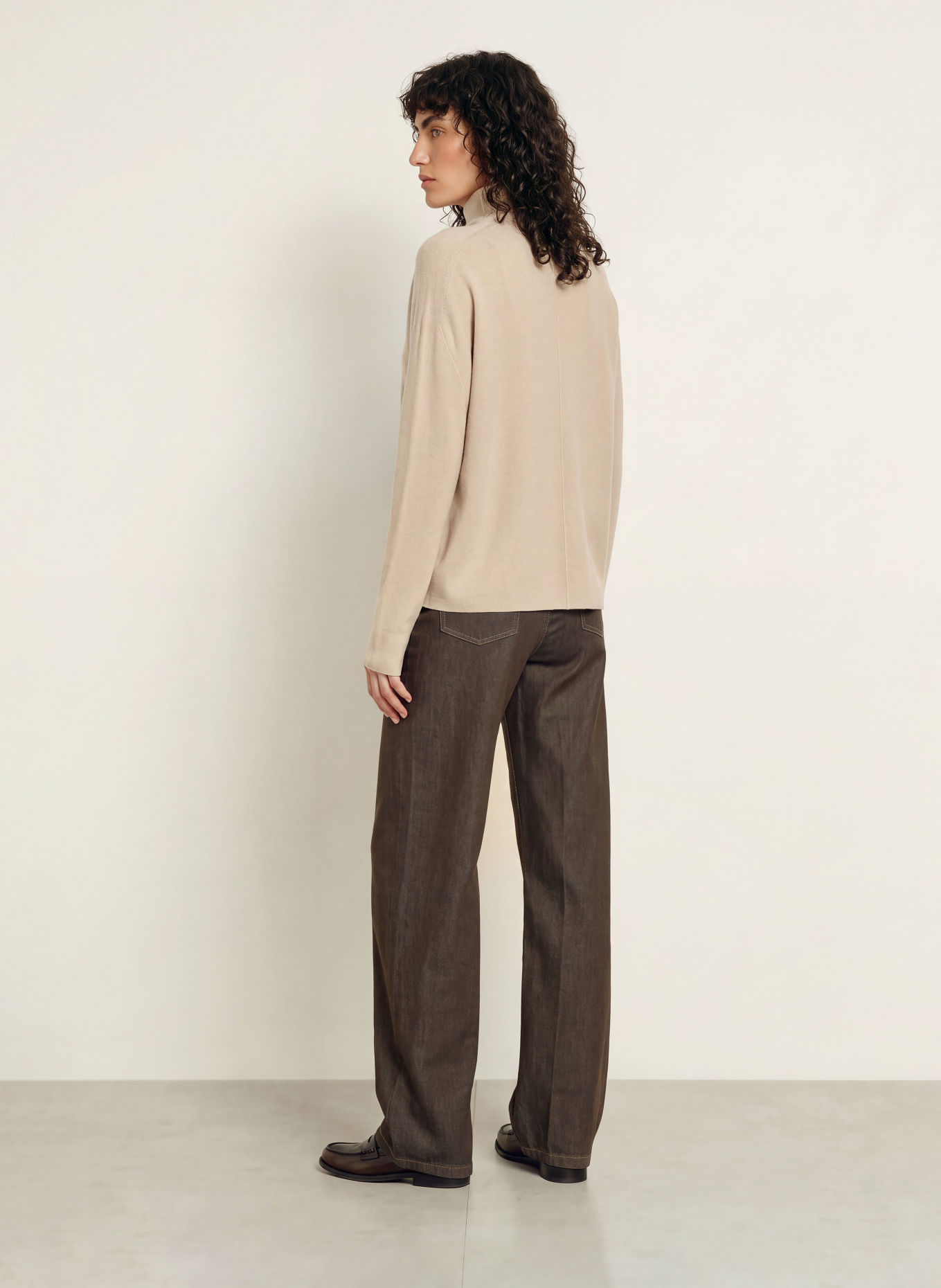 DRYKORN Turtleneck sweater LIORA: BEIGE