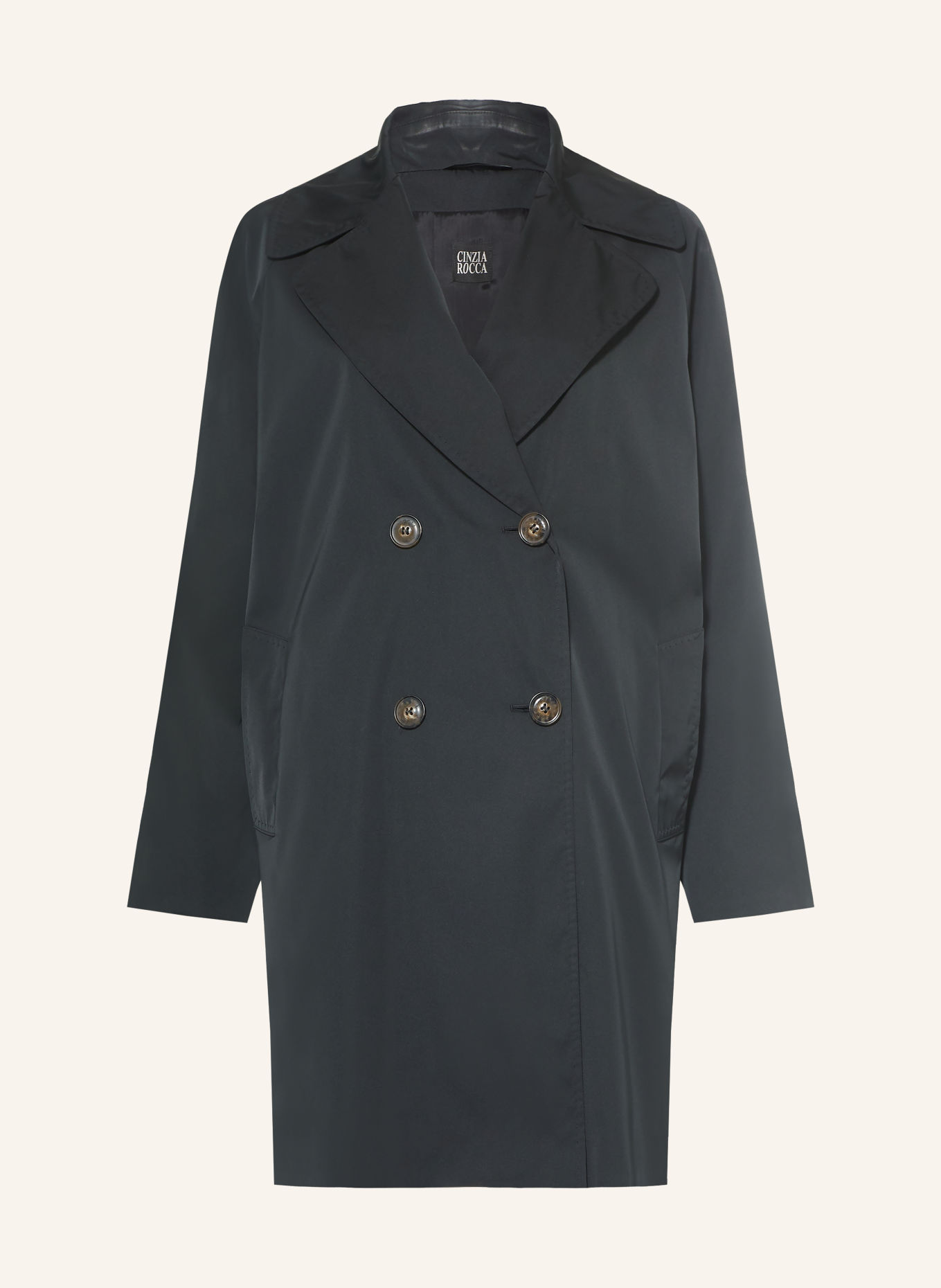 ICONS CINZIA ROCCA coat: BLACK